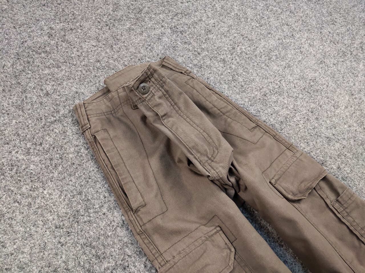 Japanese Brand Vintage Cargo Pants Travis Scott Japan Zip Pocket Olive Size US 34 / EU 50 - 12 Thumbnail