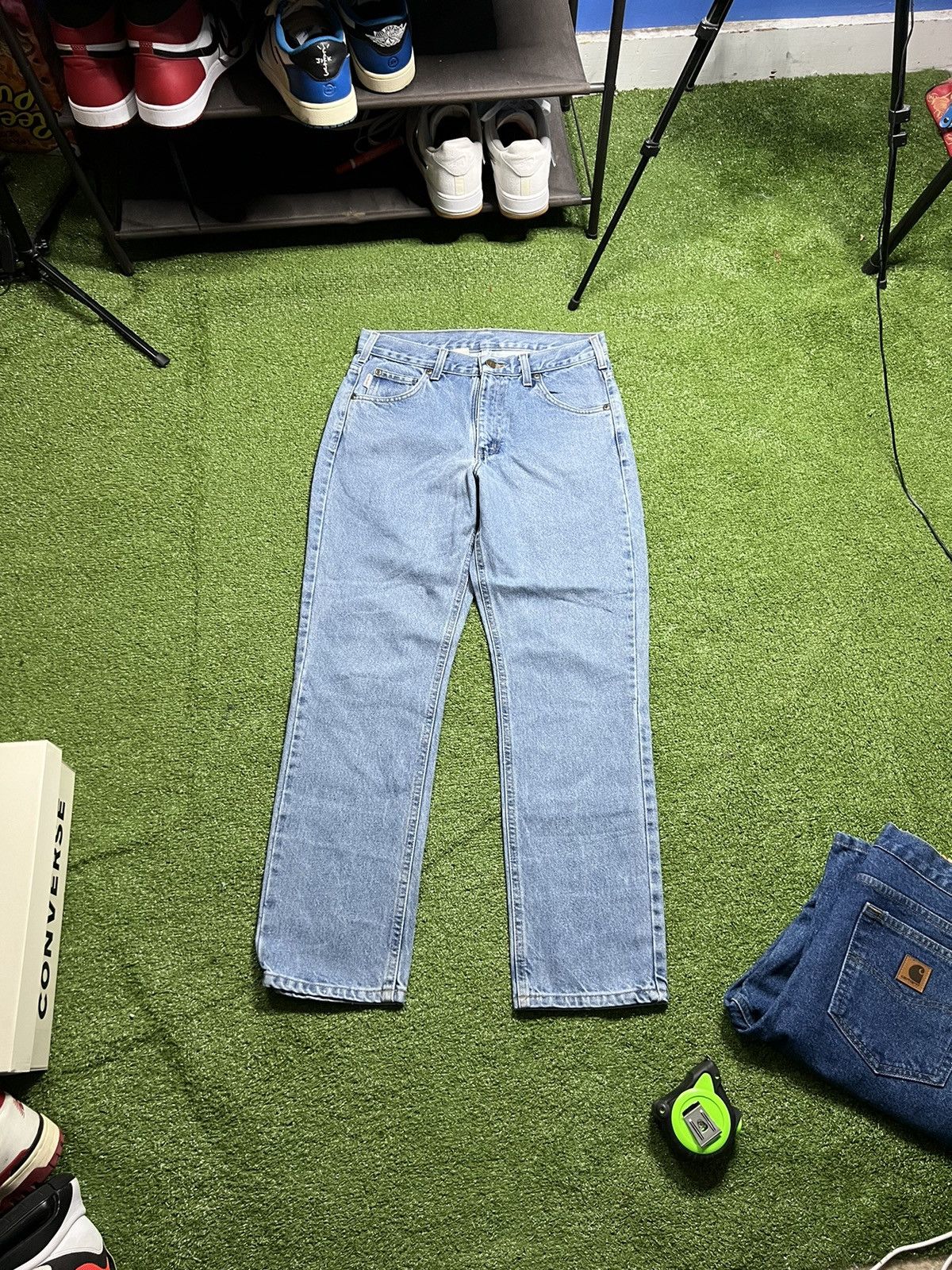 Carhartt vintage carhartt faded blue relaxed fit jeans Size US 30 / EU 46 - 2 Thumbnail