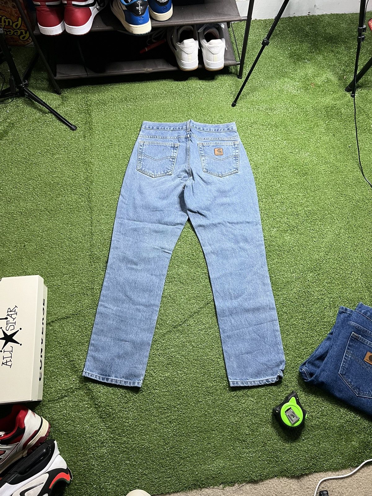 Carhartt vintage carhartt faded blue relaxed fit jeans Size US 30 / EU 46 - 4 Thumbnail