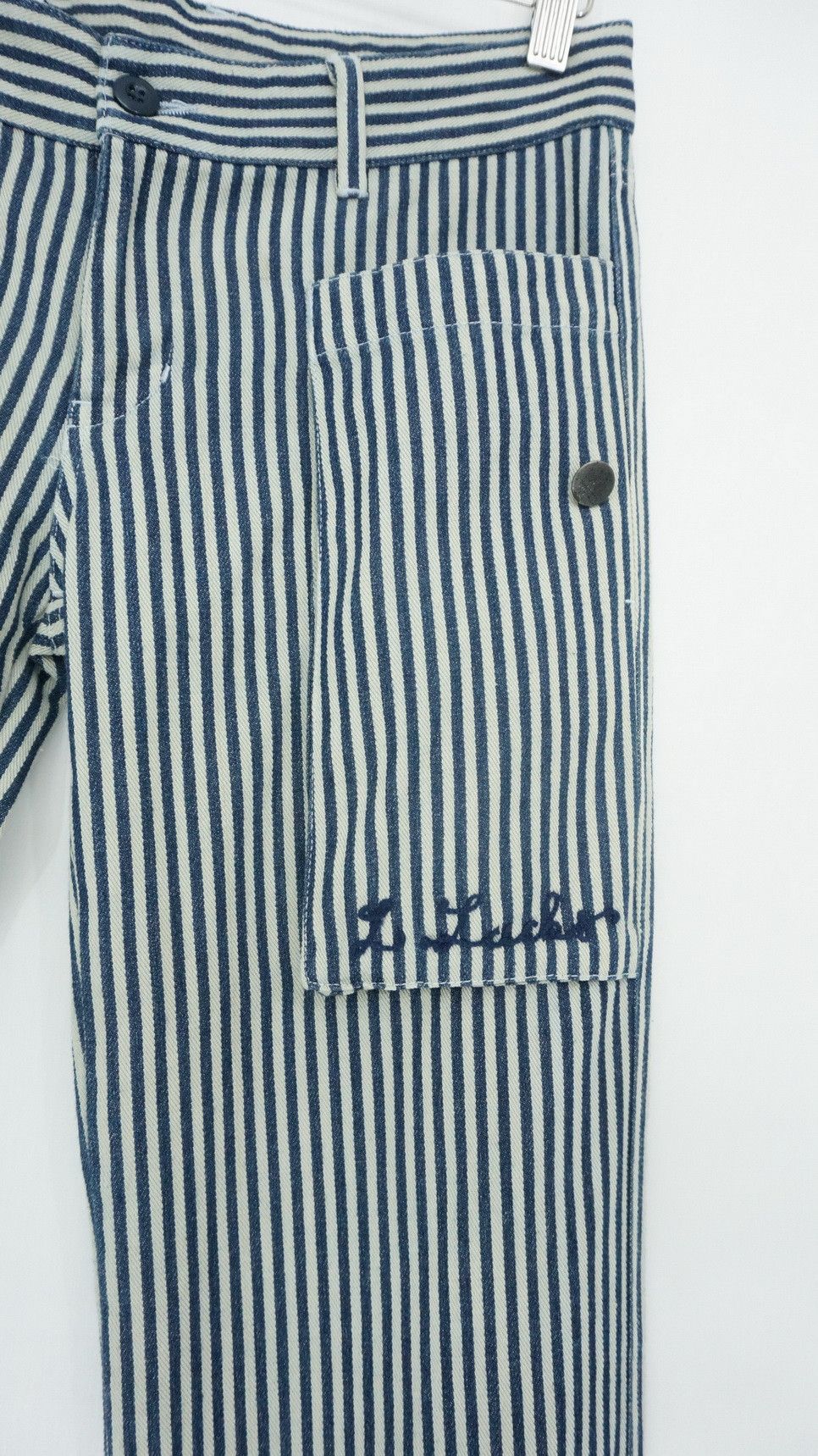 Japanese Brand LADY LUCK Japan Striped Women's Lightweight Denim Size US 31 - 3 Thumbnail