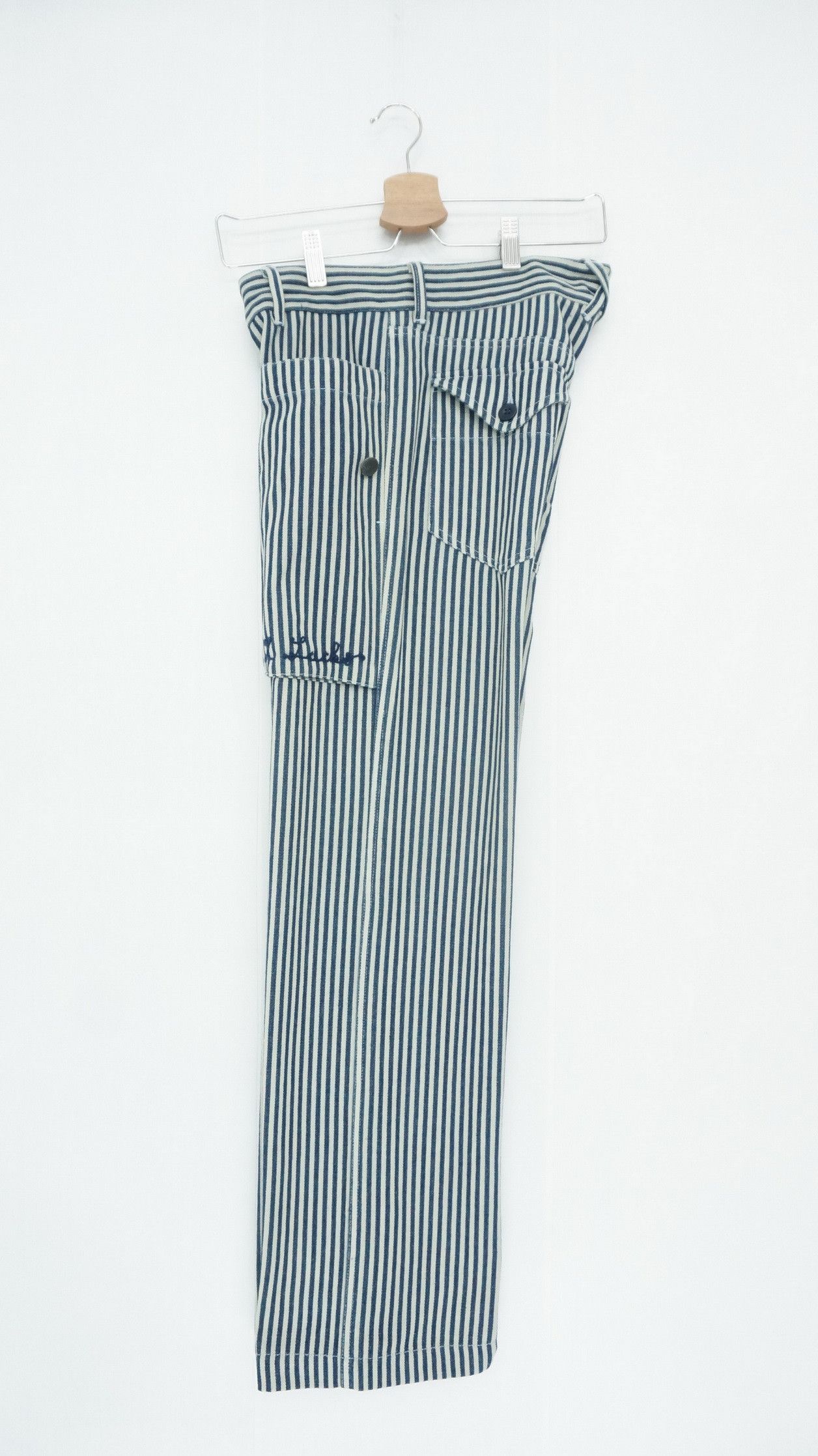 Japanese Brand LADY LUCK Japan Striped Women's Lightweight Denim Size US 31 - 9 Thumbnail