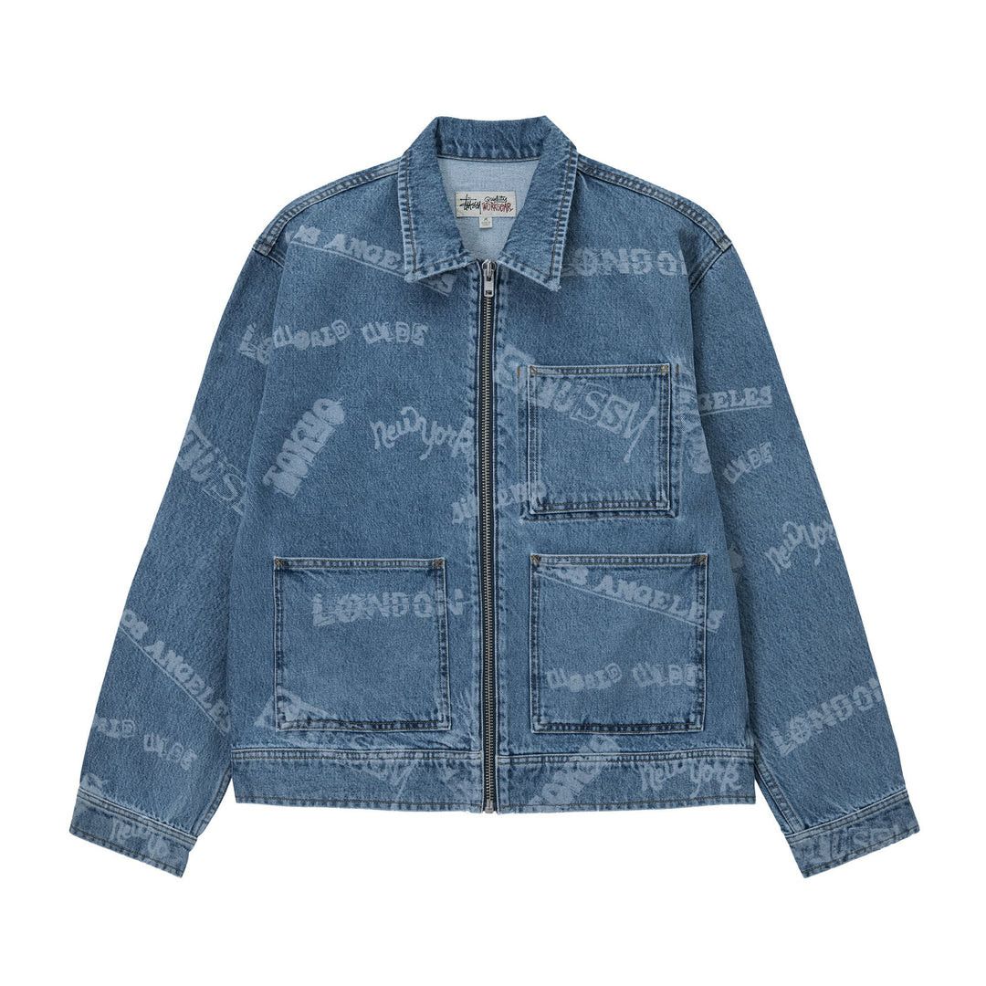 井上　stussy SS Link Zip Work Jacket ☆送料・関税込☆STUSSY☆Stussy SS Link Zip Work Jacket