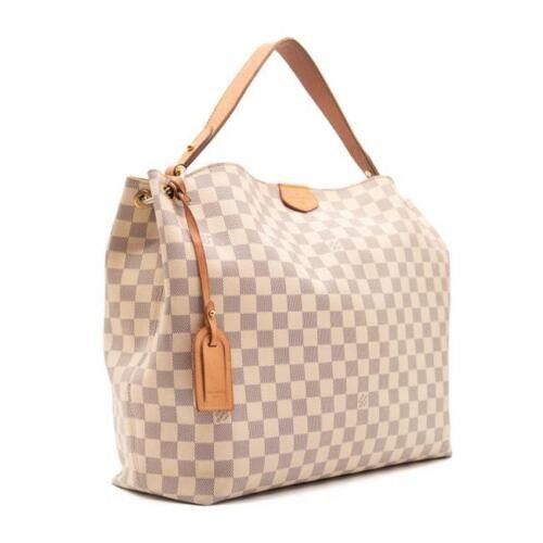 Louis Vuitton Graceful mm Rose Ballerine Damier Azur