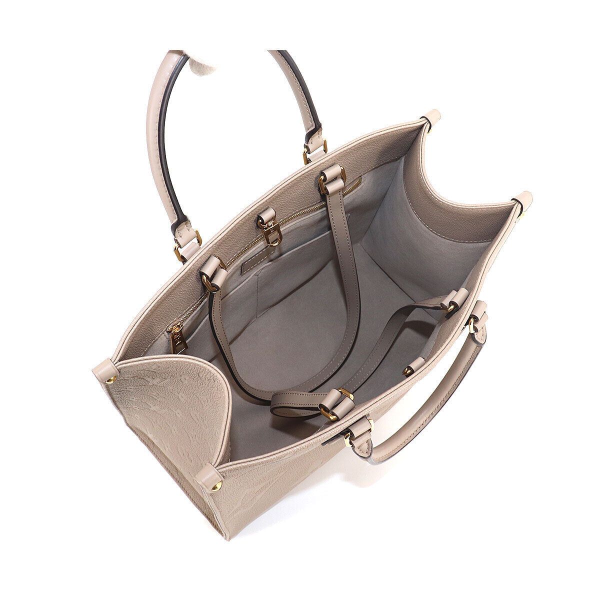 LOUIS VUITTON Monogram Empreinte On The Go MM Tote Shoulder Bag