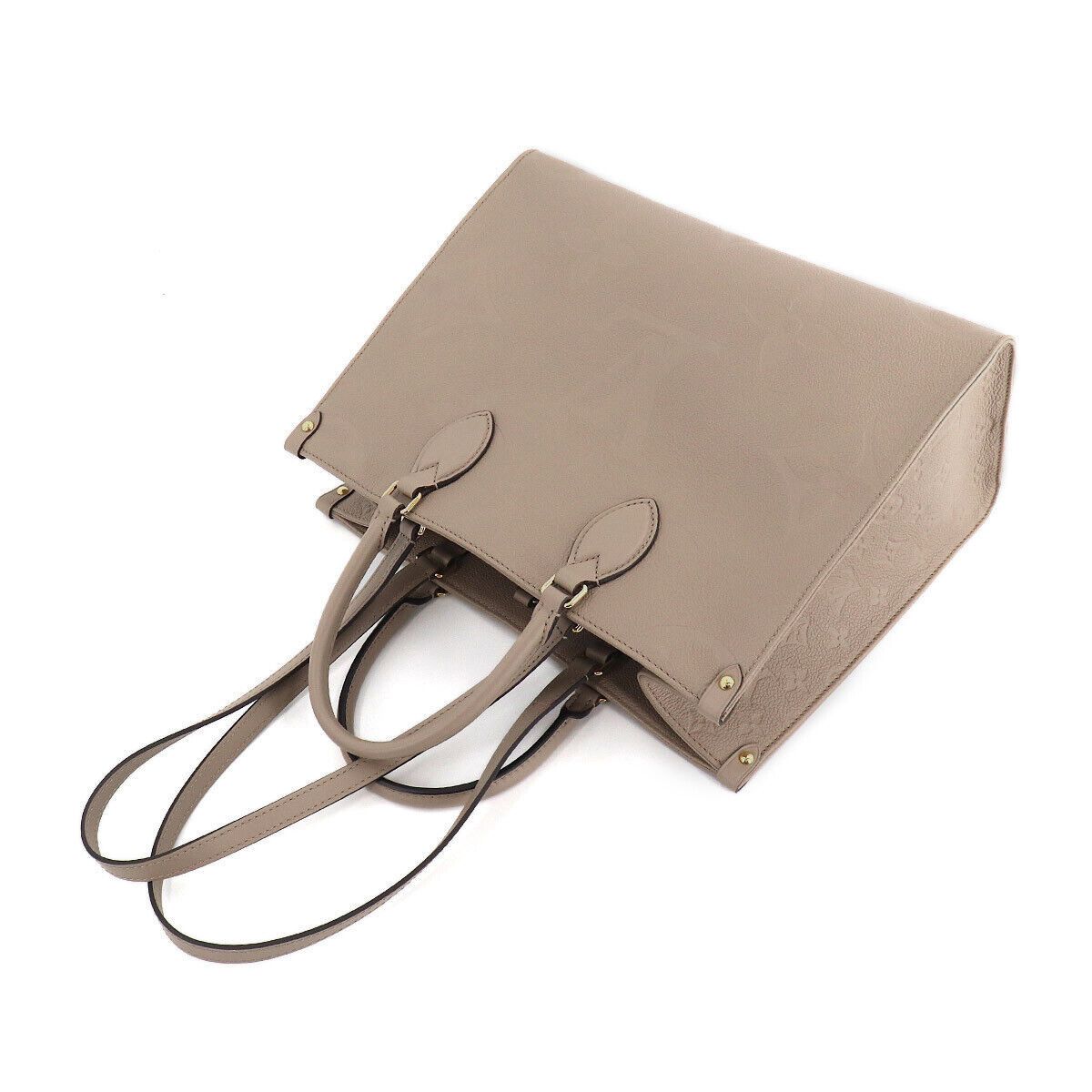 LOUIS VUITTON Monogram Empreinte On The Go MM Tote Shoulder Bag