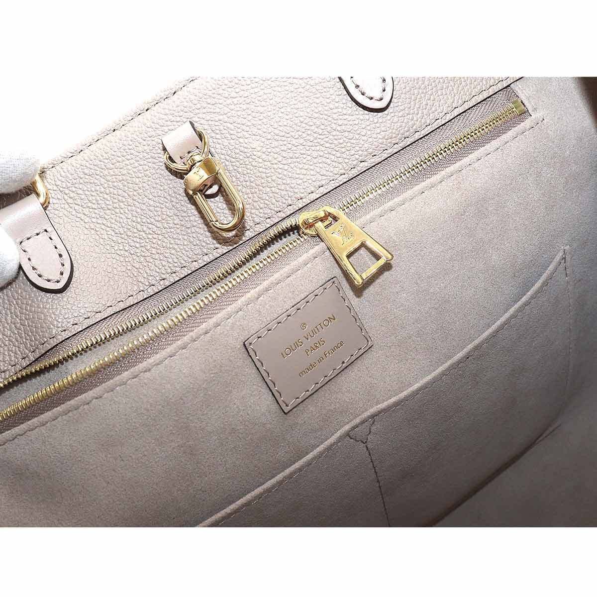 LOUIS VUITTON Monogram Empreinte On The Go MM Tote Shoulder Bag