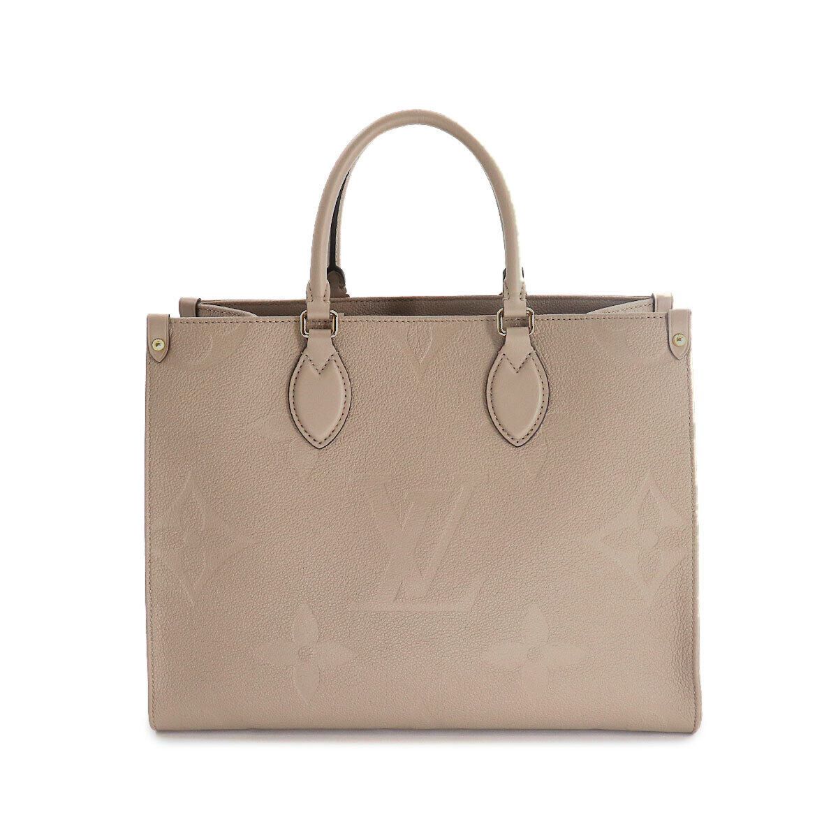 LOUIS VUITTON Monogram Empreinte On The Go MM Tote Shoulder Bag