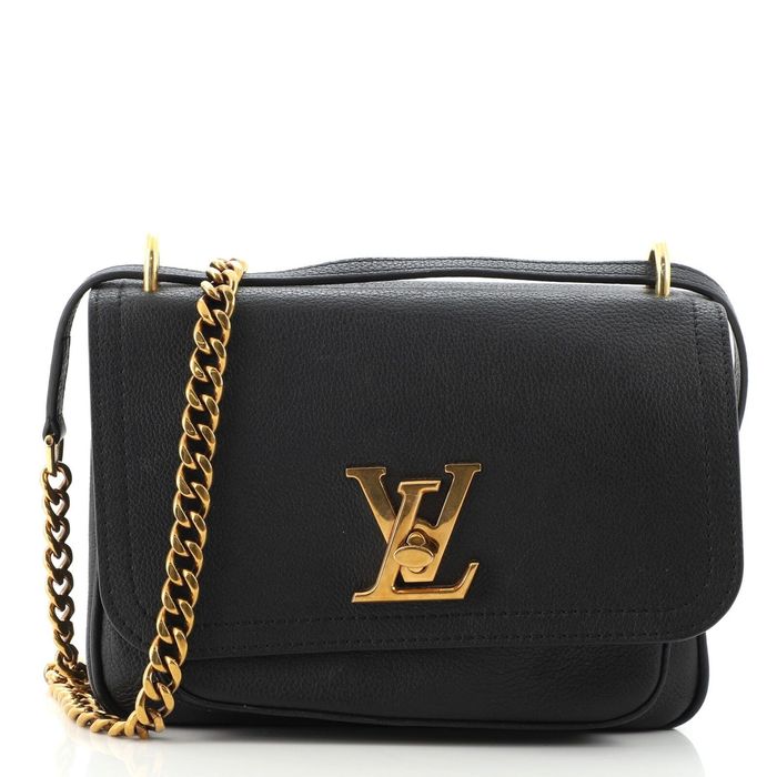 Louis Vuitton Lockme Lockme Chain Bag, Black, One Size