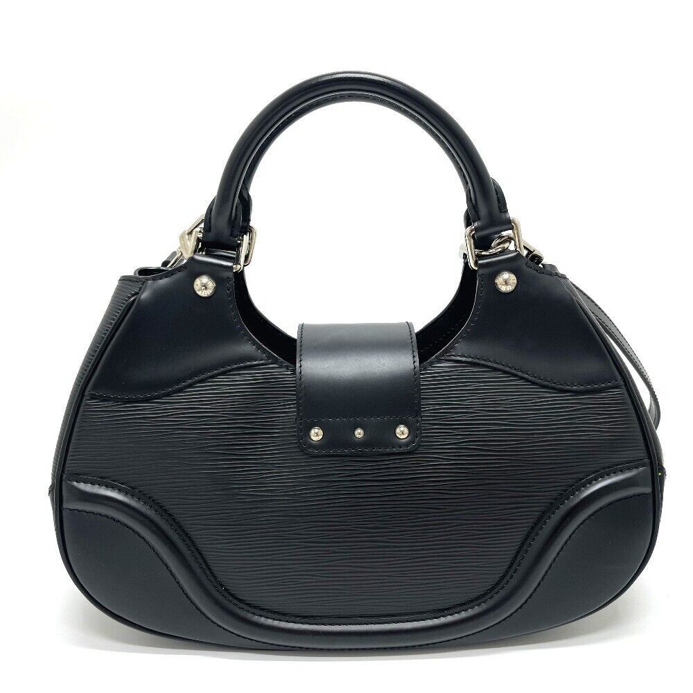 Louis Vuitton Sacmontaigne 2way Shoulder Hand Bag Epi Leather Black
