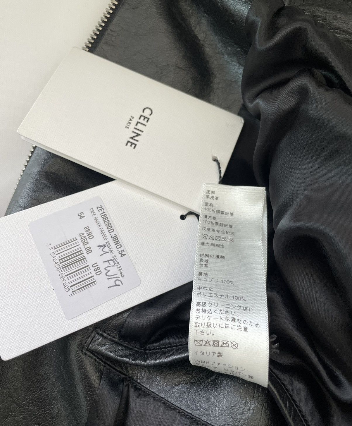 Celine × Hedi Slimane Rare $5K Value Hedi 19FW Runway Padded Racer Leather Jacket Size US L / EU 52-54 / 3 - 17 Thumbnail