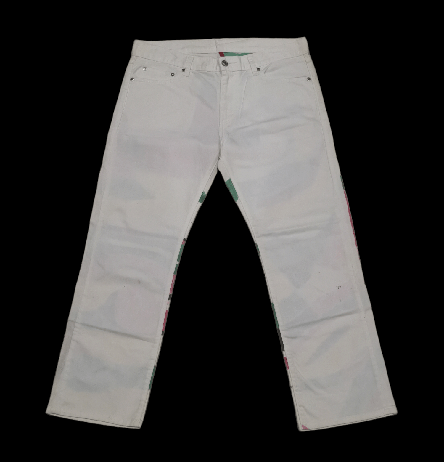 Japanese Brand Uniqlo Denim Custom Rasta Design x Japanese Brand Size US 34 / EU 50 - 2 Thumbnail