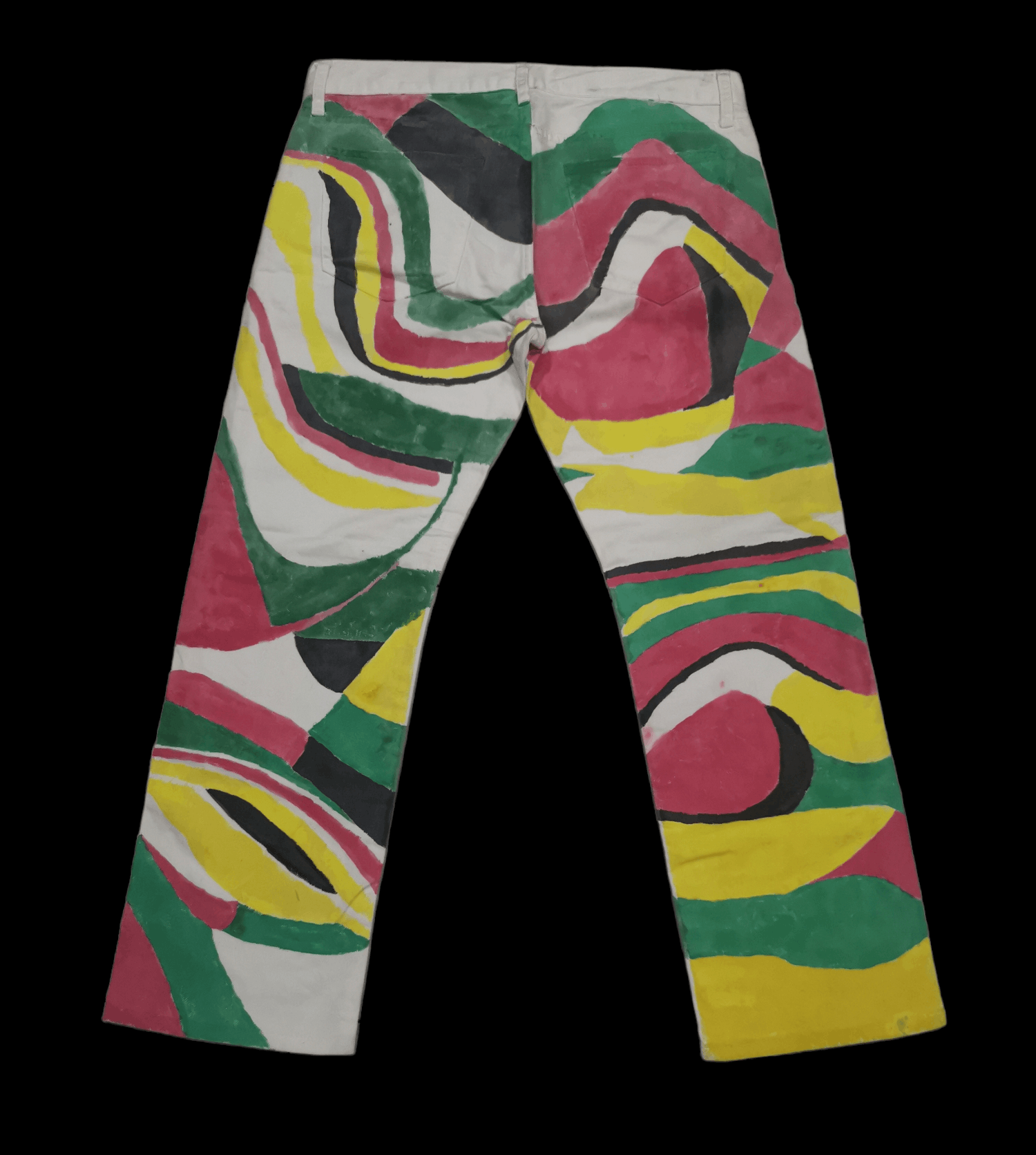 Japanese Brand Uniqlo Denim Custom Rasta Design x Japanese Brand Size US 34 / EU 50 - 1 Thumbnail