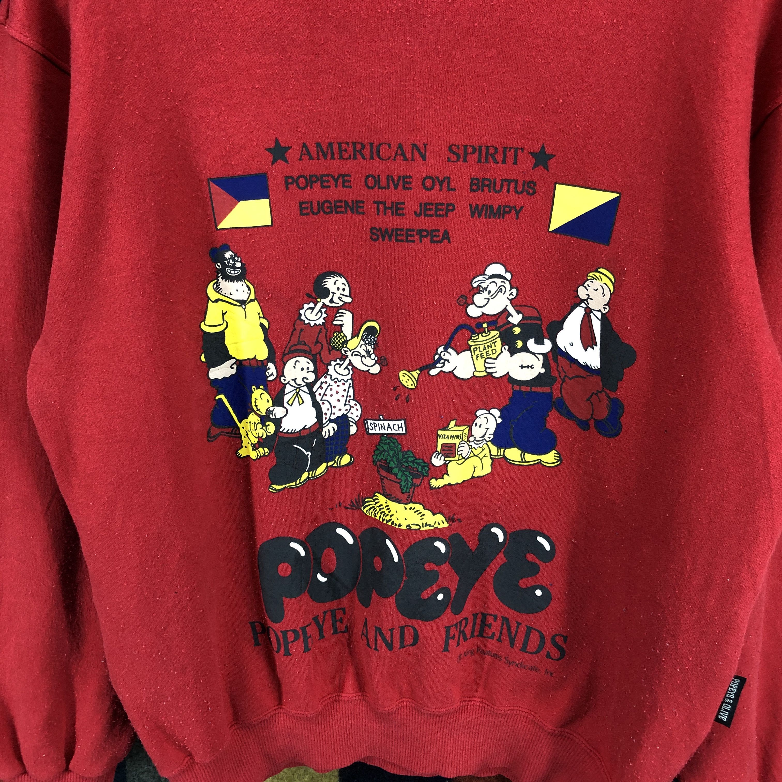 RENOWN POPEYE by PLUS ONE RENOWN Crew Neck Sweatshirt #0284/N Size US M / EU 48-50 / 2 - 2 Thumbnail