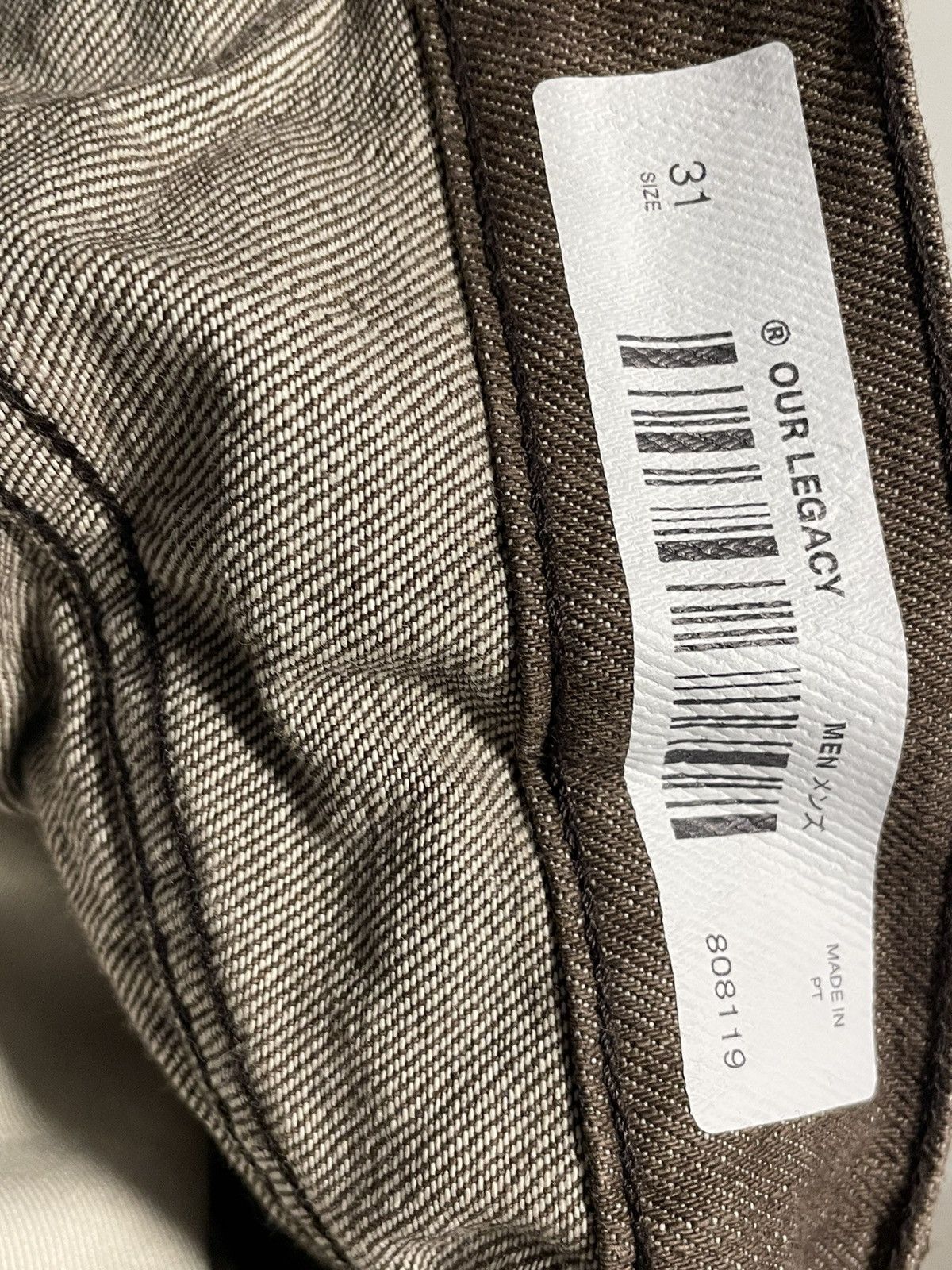 Our Legacy Our Legacy Formal Cut Brown Denim Size US 31 - 6 Thumbnail