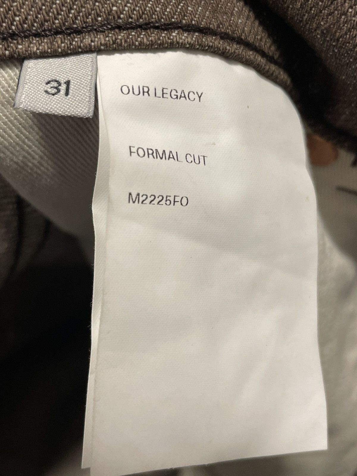 Our Legacy Our Legacy Formal Cut Brown Denim Size US 31 - 7 Thumbnail