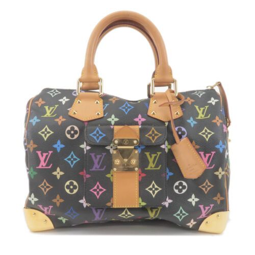 Louis Vuitton Monogram MultiColor Speedy 30 Hand Bag black