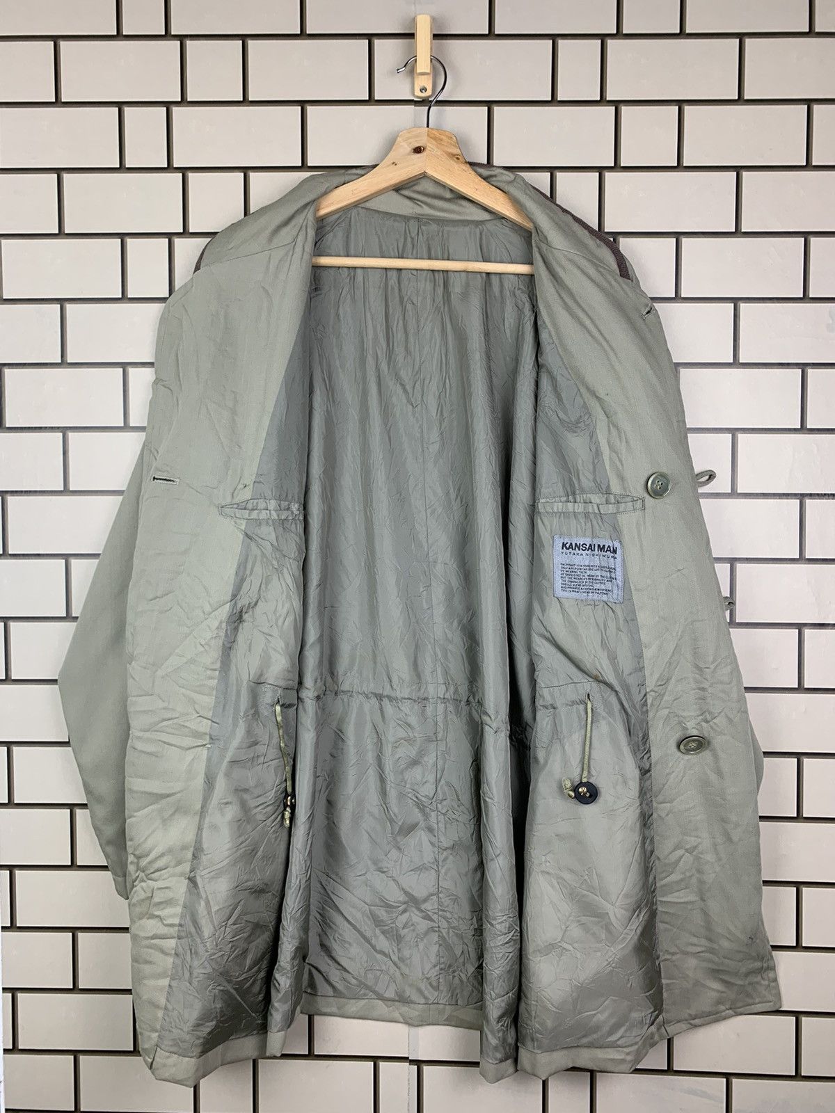 Japanese Brand × Kansai Yamamoto × Vintage Vintage Japanese Brand Kansai Man Long Jacket Size US L / EU 52-54 / 3 - 4 Thumbnail