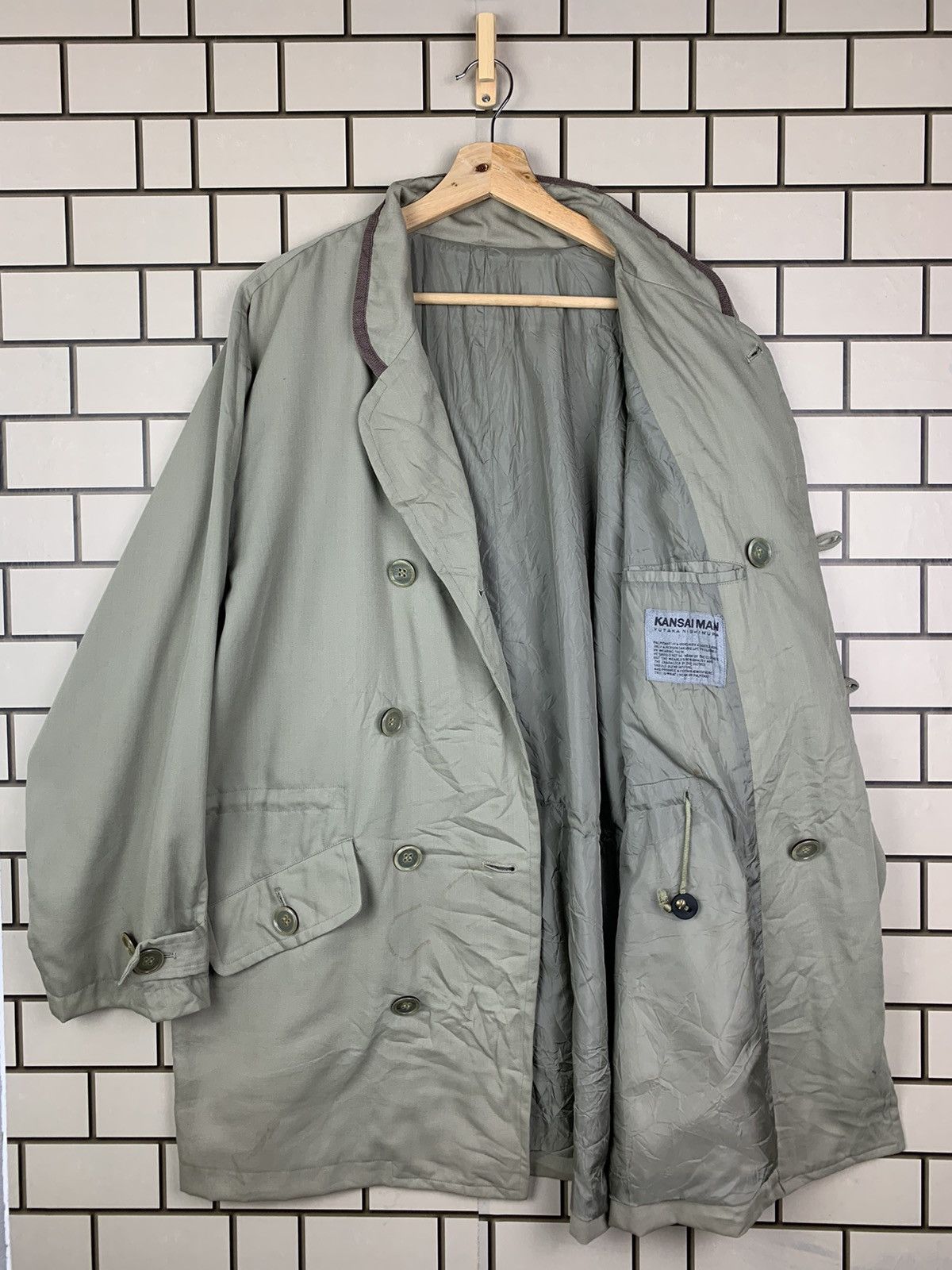 Japanese Brand × Kansai Yamamoto × Vintage Vintage Japanese Brand Kansai Man Long Jacket Size US L / EU 52-54 / 3 - 3 Thumbnail