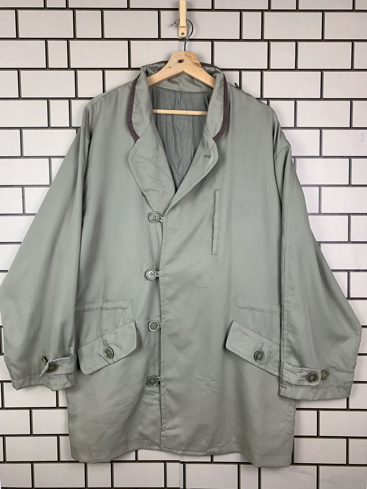 Japanese Brand × Kansai Yamamoto × Vintage Vintage Japanese Brand Kansai Man Long Jacket Size US L / EU 52-54 / 3 - 2 Thumbnail