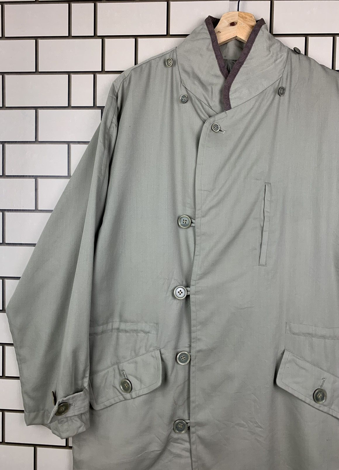 Japanese Brand × Kansai Yamamoto × Vintage Vintage Japanese Brand Kansai Man Long Jacket Size US L / EU 52-54 / 3 - 8 Thumbnail
