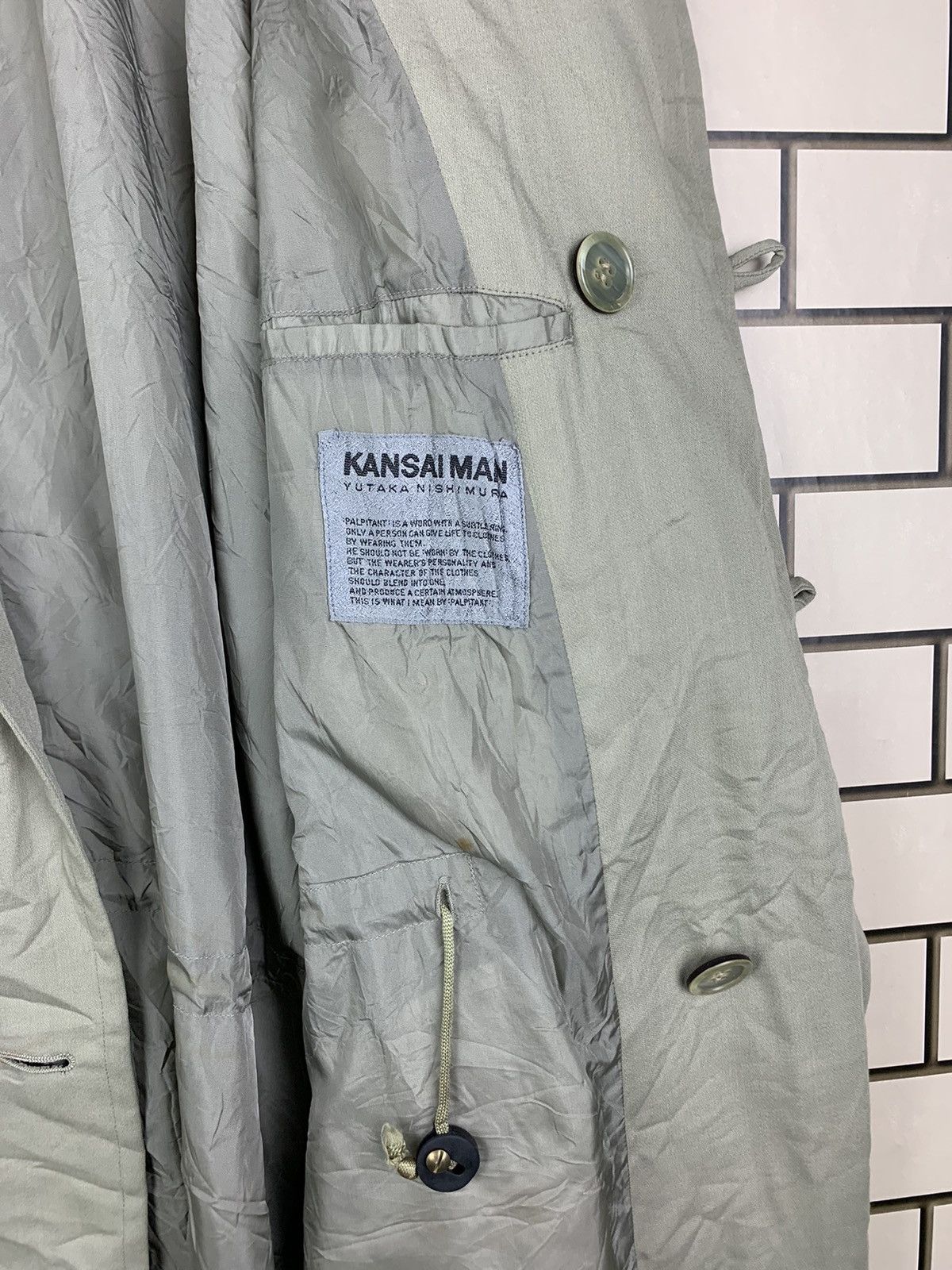 Japanese Brand × Kansai Yamamoto × Vintage Vintage Japanese Brand Kansai Man Long Jacket Size US L / EU 52-54 / 3 - 18 Thumbnail