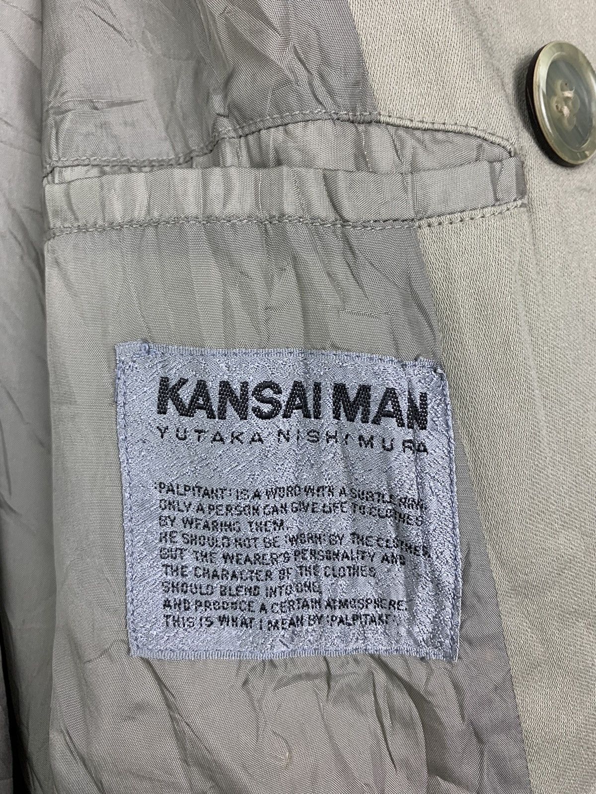 Japanese Brand × Kansai Yamamoto × Vintage Vintage Japanese Brand Kansai Man Long Jacket Size US L / EU 52-54 / 3 - 19 Thumbnail