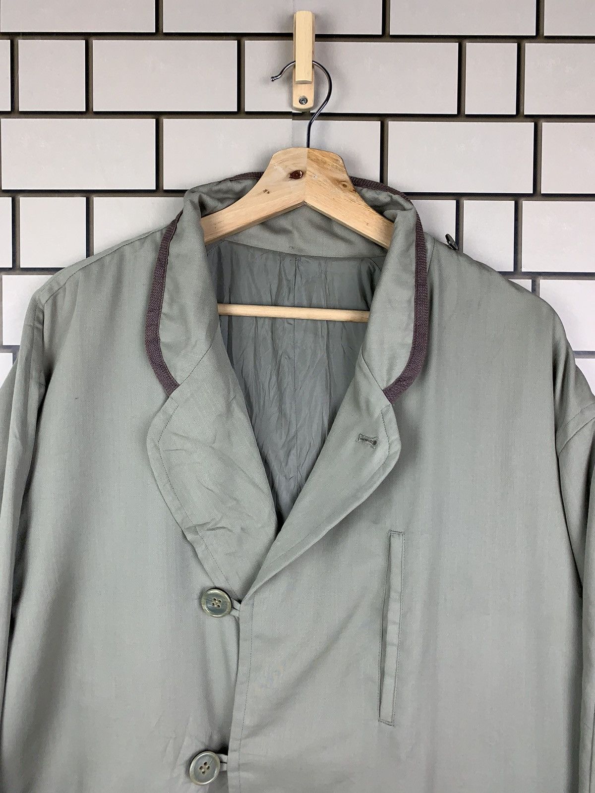 Japanese Brand × Kansai Yamamoto × Vintage Vintage Japanese Brand Kansai Man Long Jacket Size US L / EU 52-54 / 3 - 17 Thumbnail