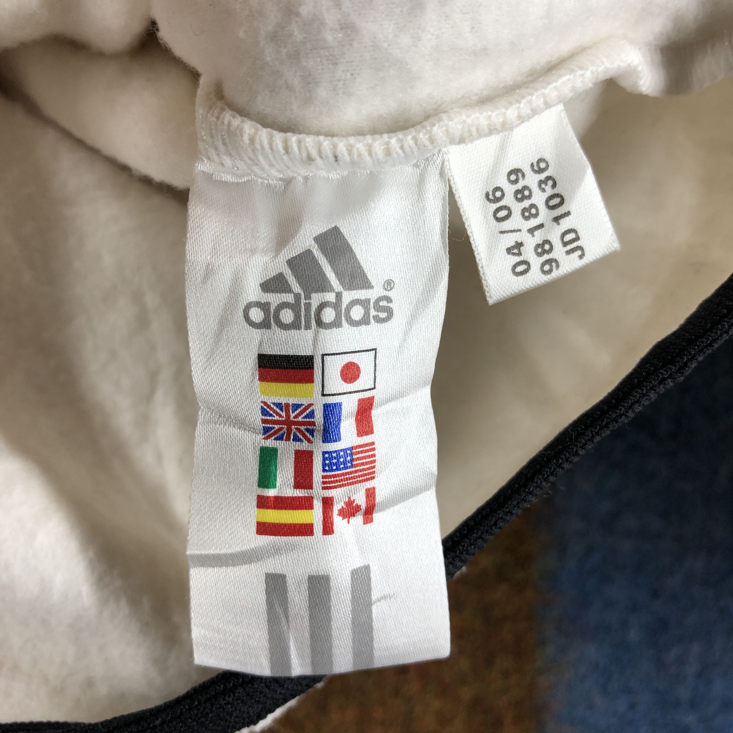 Adidas ADIDAS THREE STRIPE Zipper Fleece #038/C Size US M / EU 48-50 / 2 - 5 Thumbnail