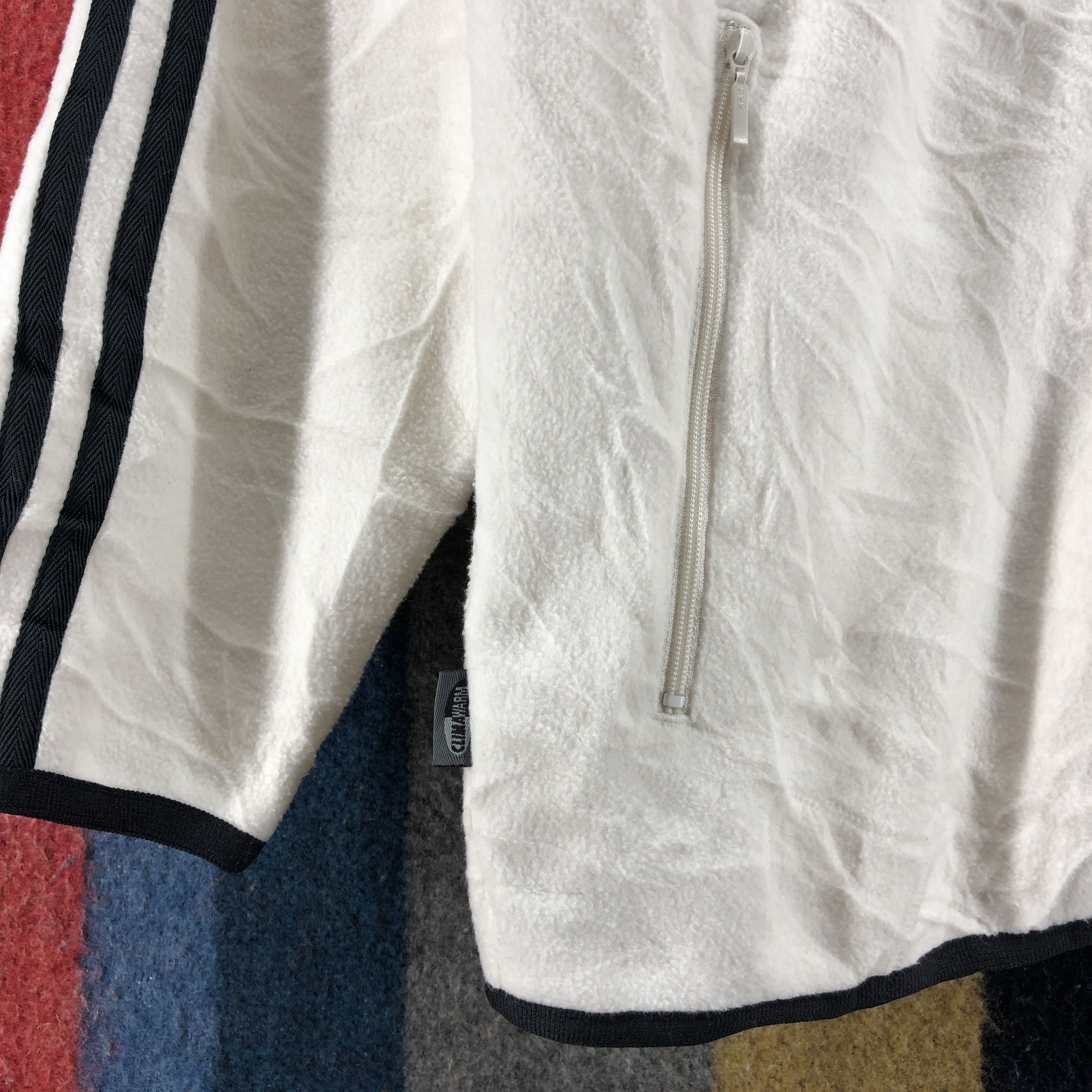 Adidas ADIDAS THREE STRIPE Zipper Fleece #038/C Size US M / EU 48-50 / 2 - 3 Thumbnail