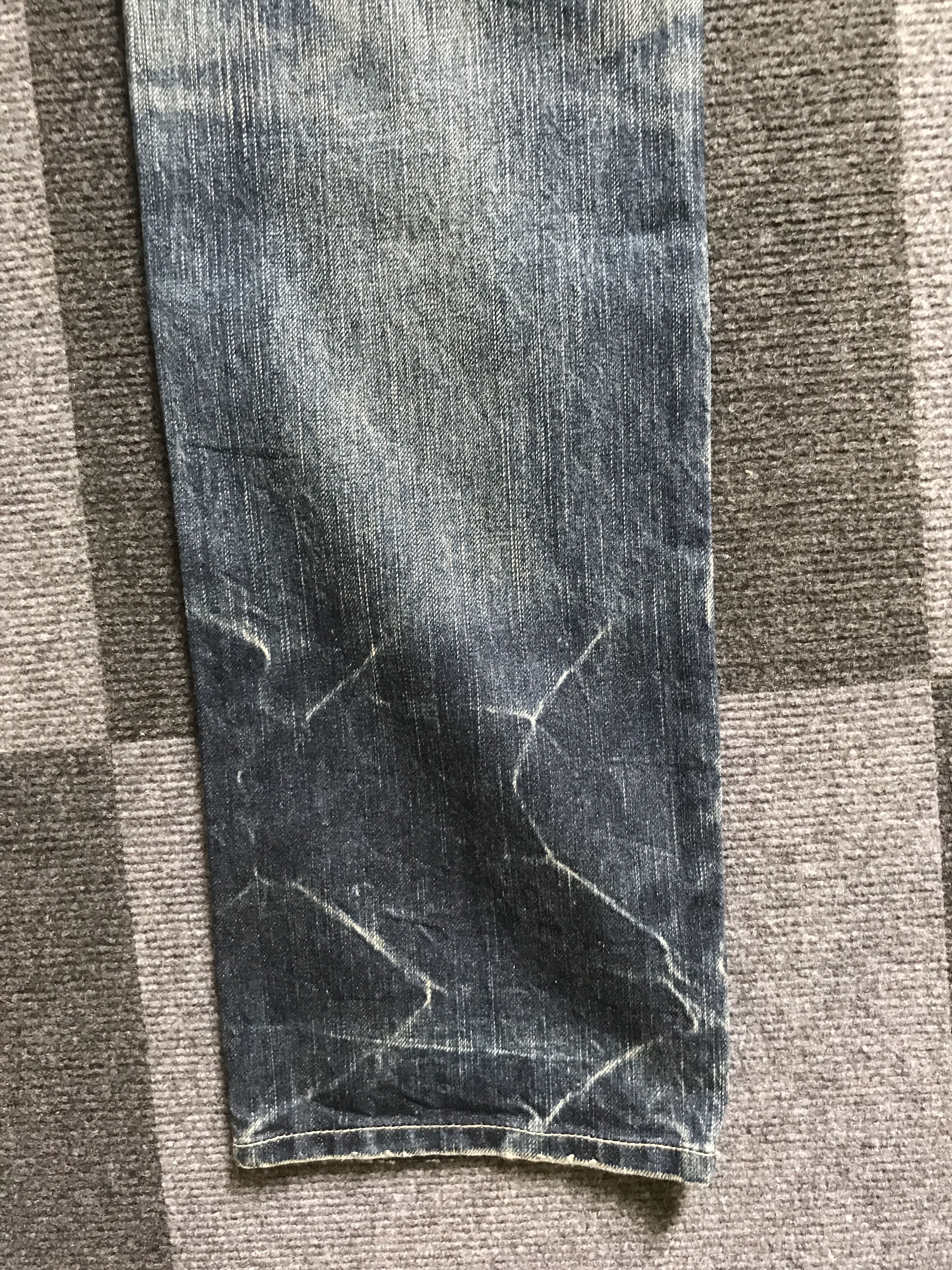 Japanese Brand CP243 Johnbull Distressed Half Cargo Jeans Size US 30 / EU 46 - 15 Thumbnail