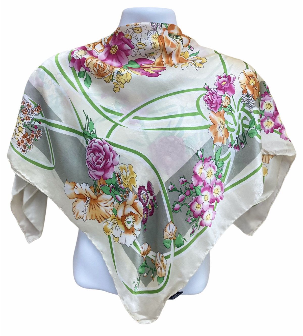 Vintage Franco Ferraro Silk Scarf Size ONE SIZE - 1 Thumbnail