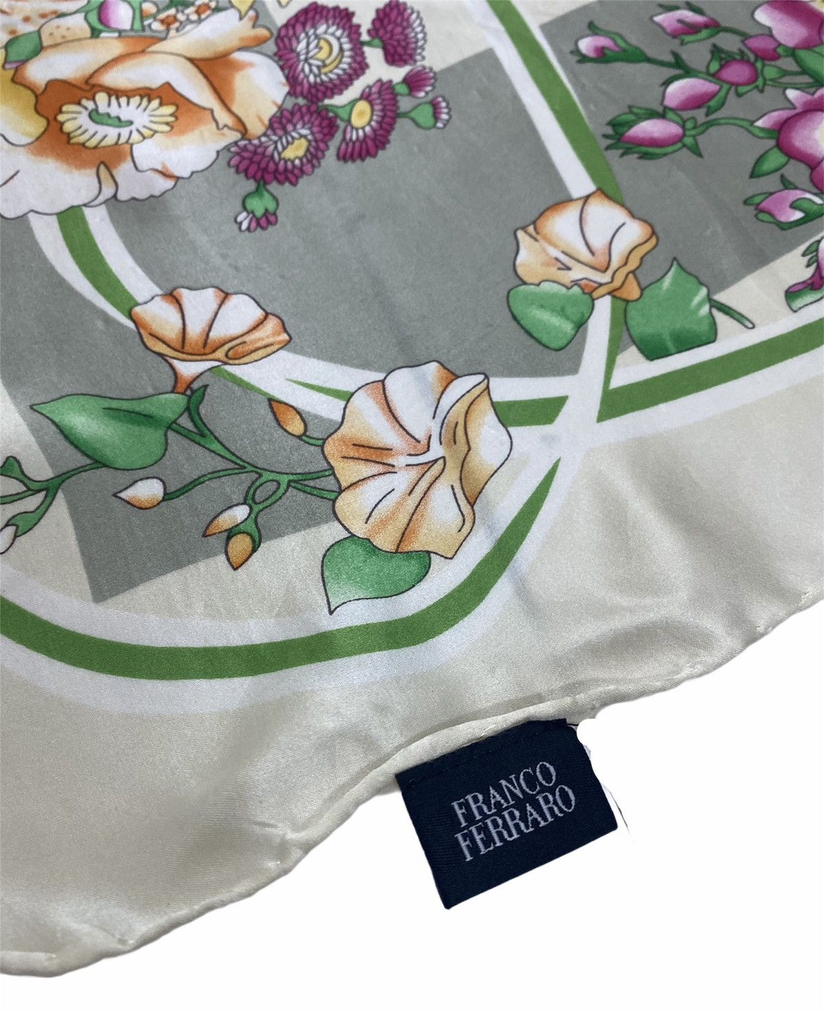 Vintage Franco Ferraro Silk Scarf Size ONE SIZE - 4 Thumbnail