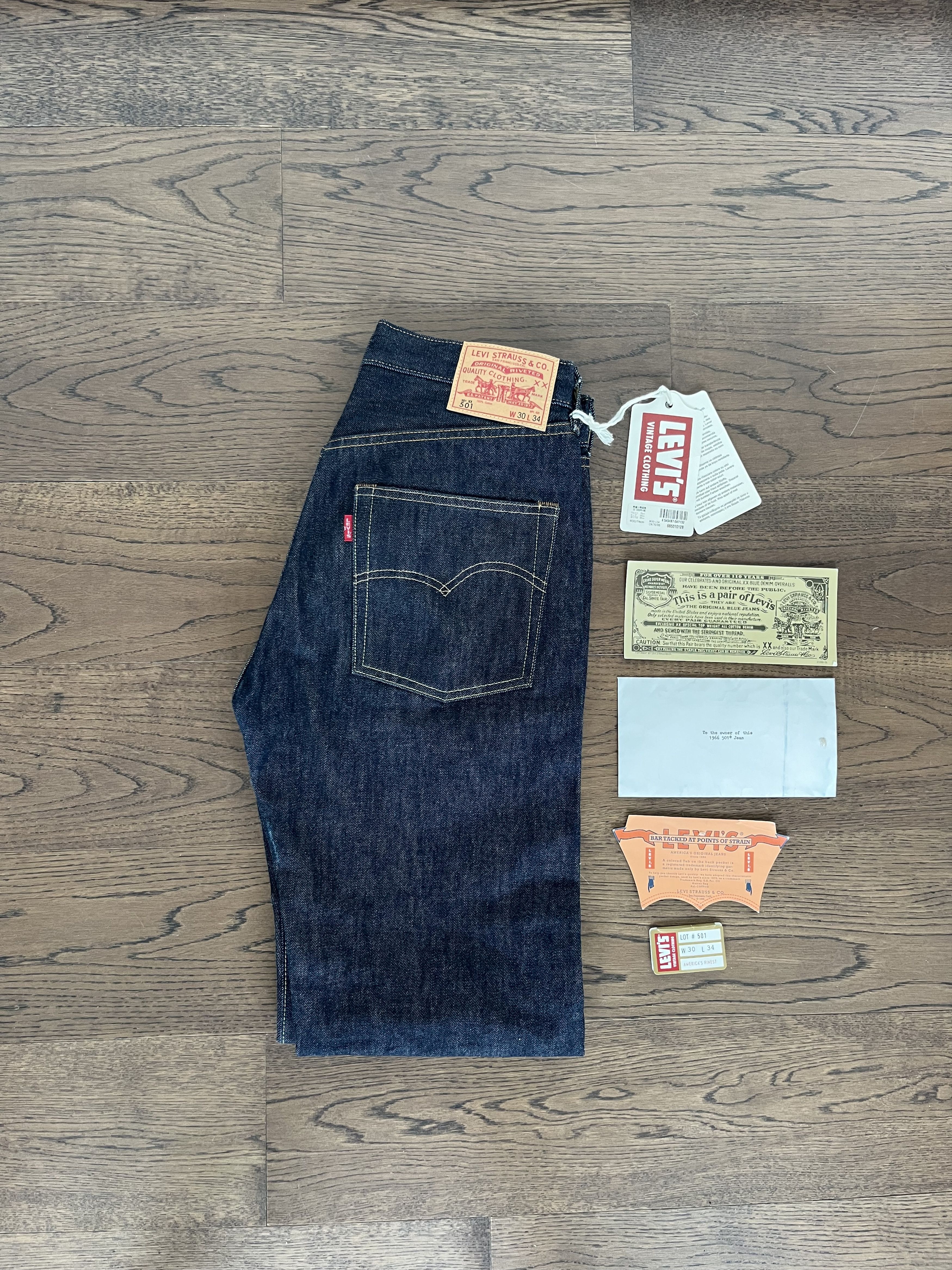 Levi's Vintage Clothing Levis Vintage Clothing LVC 1966 501 XX USA Made Jeans Levi's Size US 30 / EU 46 - 3 Thumbnail