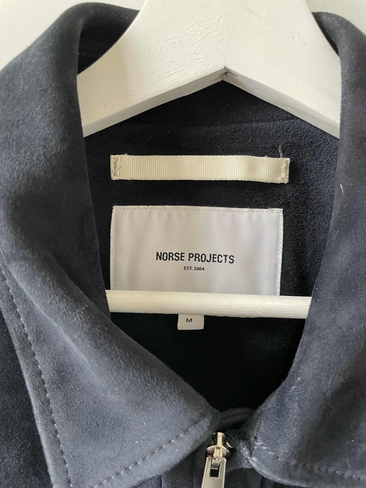Norse Projects Norse Projects Tyge Jacket in Navy Suede Size US M / EU 48-50 / 2 - 2 Thumbnail