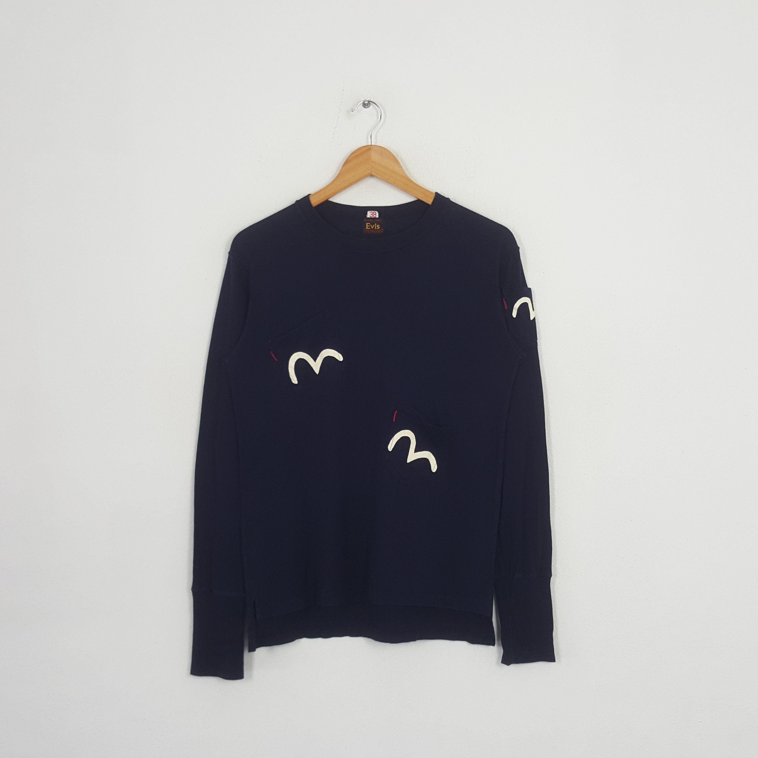 Evisu × Japanese Brand × Vintage Vintage Evis Japanese Brand Long Sleeve Tshirt Size US M / EU 48-50 / 2 - 1 Thumbnail