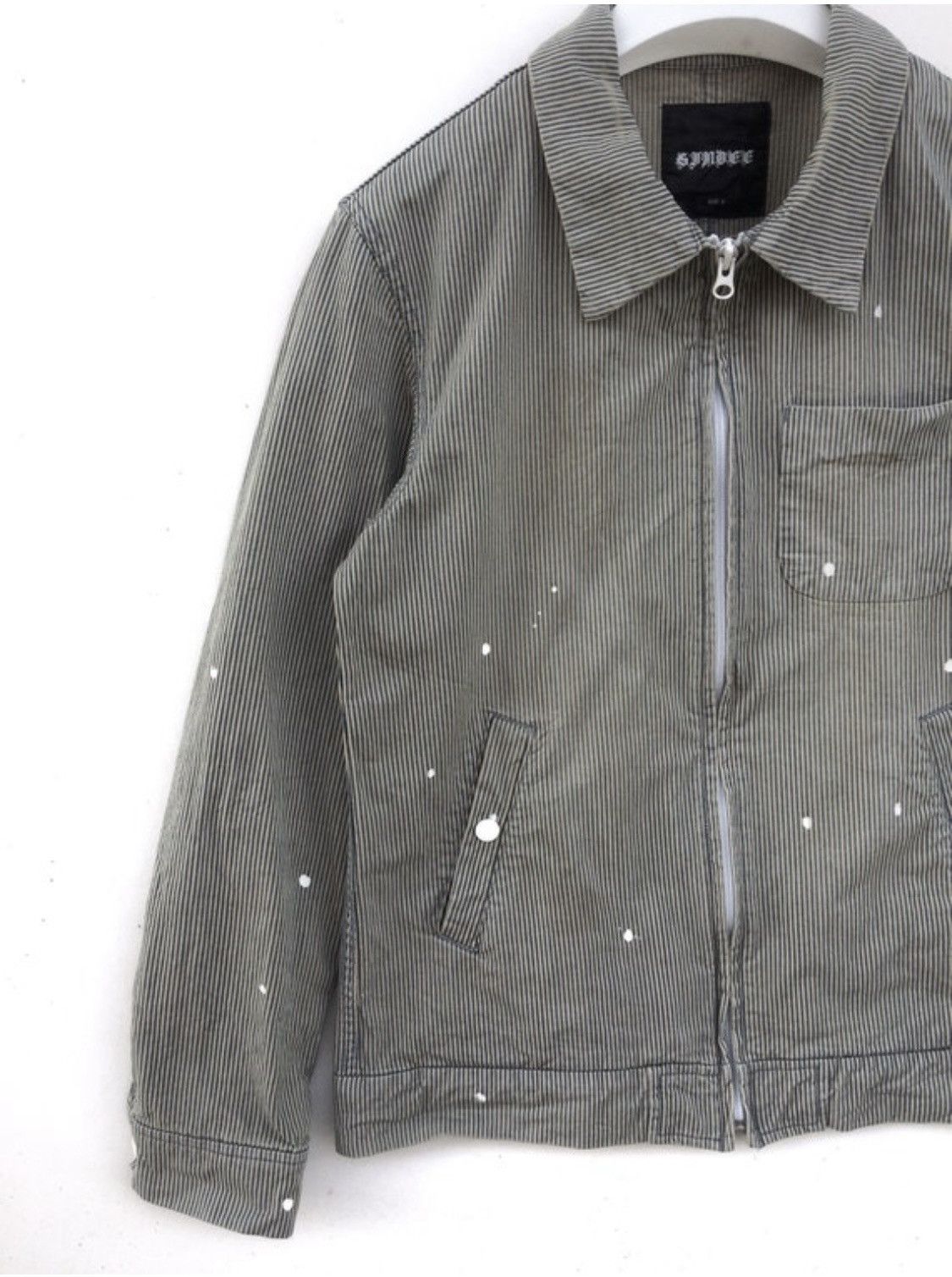 Japanese Brand × Vintage SINDEE japan paint dot art punk zipper jacket Size US M / EU 48-50 / 2 - 3 Thumbnail