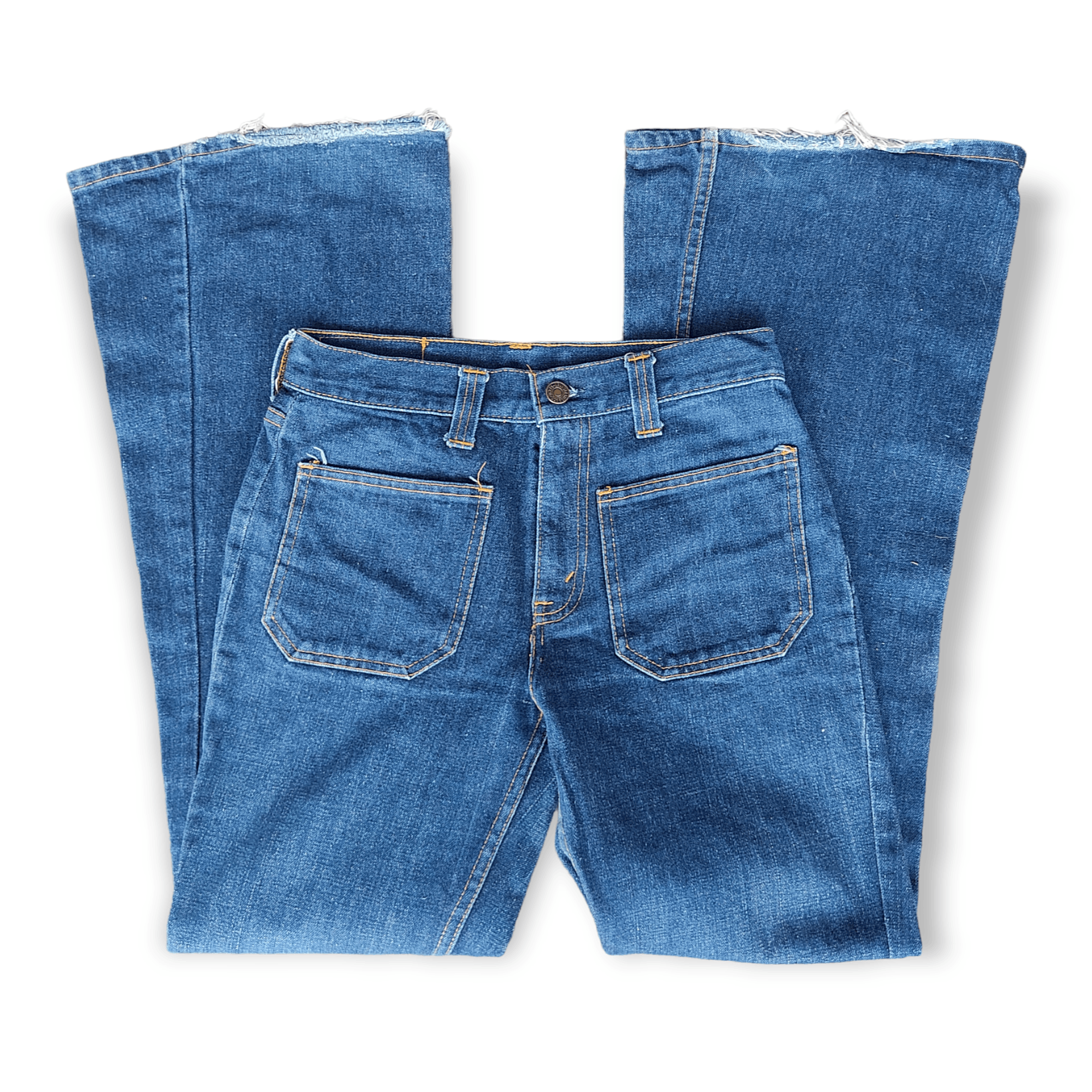 Levi's Vintage Levi's Retro Patch Pocket Wide Leg Flare Jeans Size 27" / US 4 / IT 40 - 3 Thumbnail