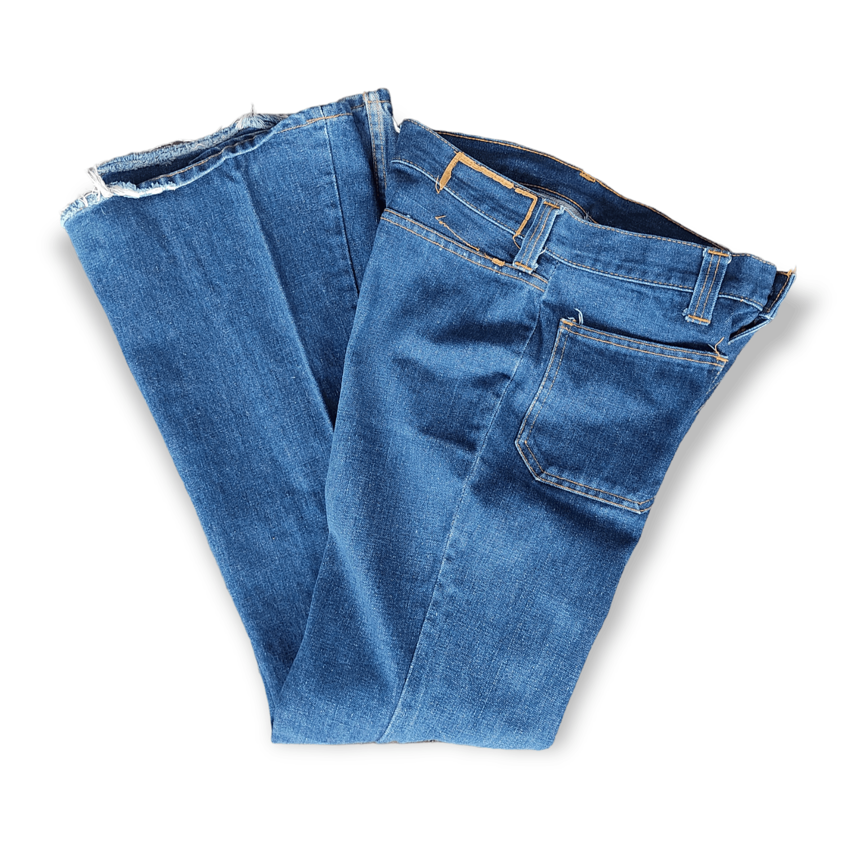 Levi's Vintage Levi's Retro Patch Pocket Wide Leg Flare Jeans Size 27" / US 4 / IT 40 - 6 Thumbnail