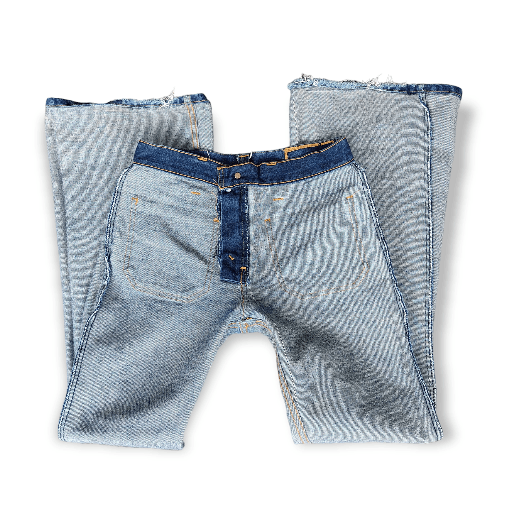 Levi's Vintage Levi's Retro Patch Pocket Wide Leg Flare Jeans Size 27" / US 4 / IT 40 - 7 Thumbnail
