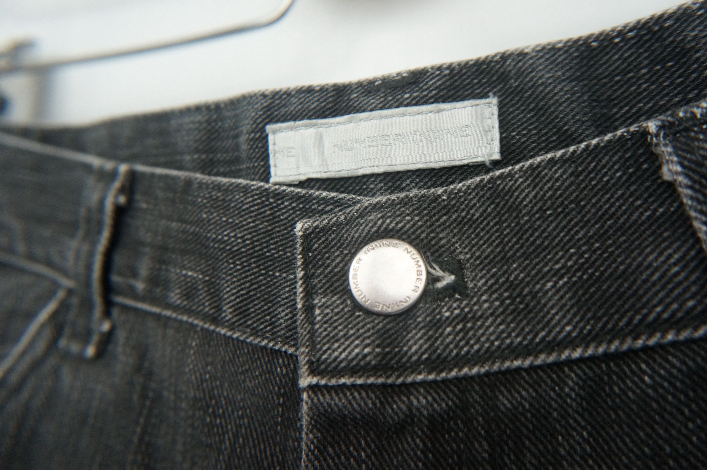 Number (N)ine Number (N)ine Dark Grey Back Zipper Jeans Size US 31 - 13 Thumbnail