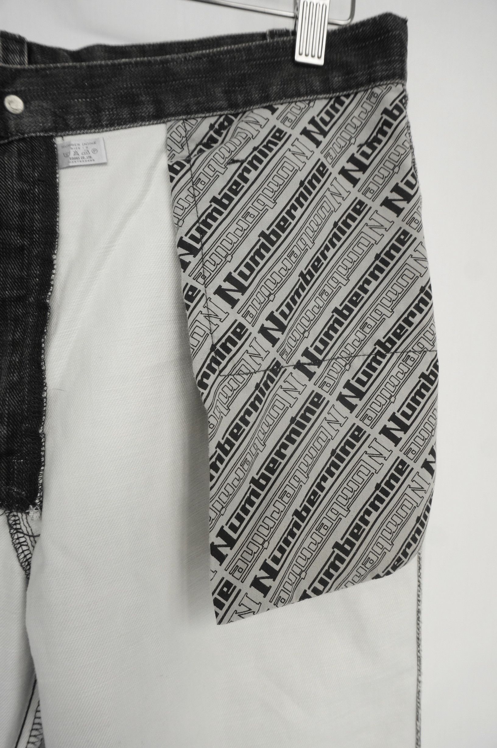 Number (N)ine Number (N)ine Dark Grey Back Zipper Jeans Size US 31 - 23 Thumbnail