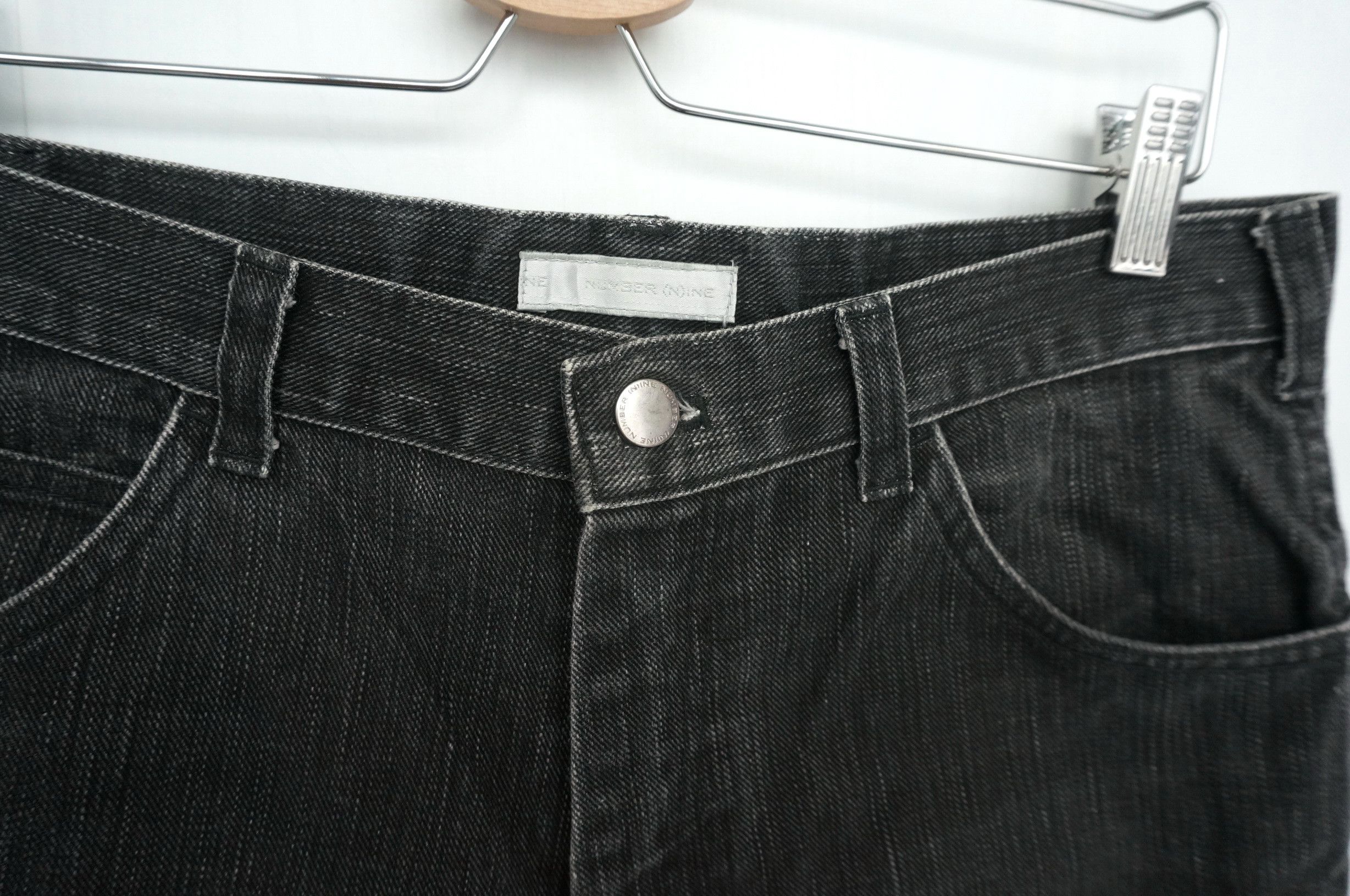 Number (N)ine Number (N)ine Dark Grey Back Zipper Jeans Size US 31 - 5 Thumbnail