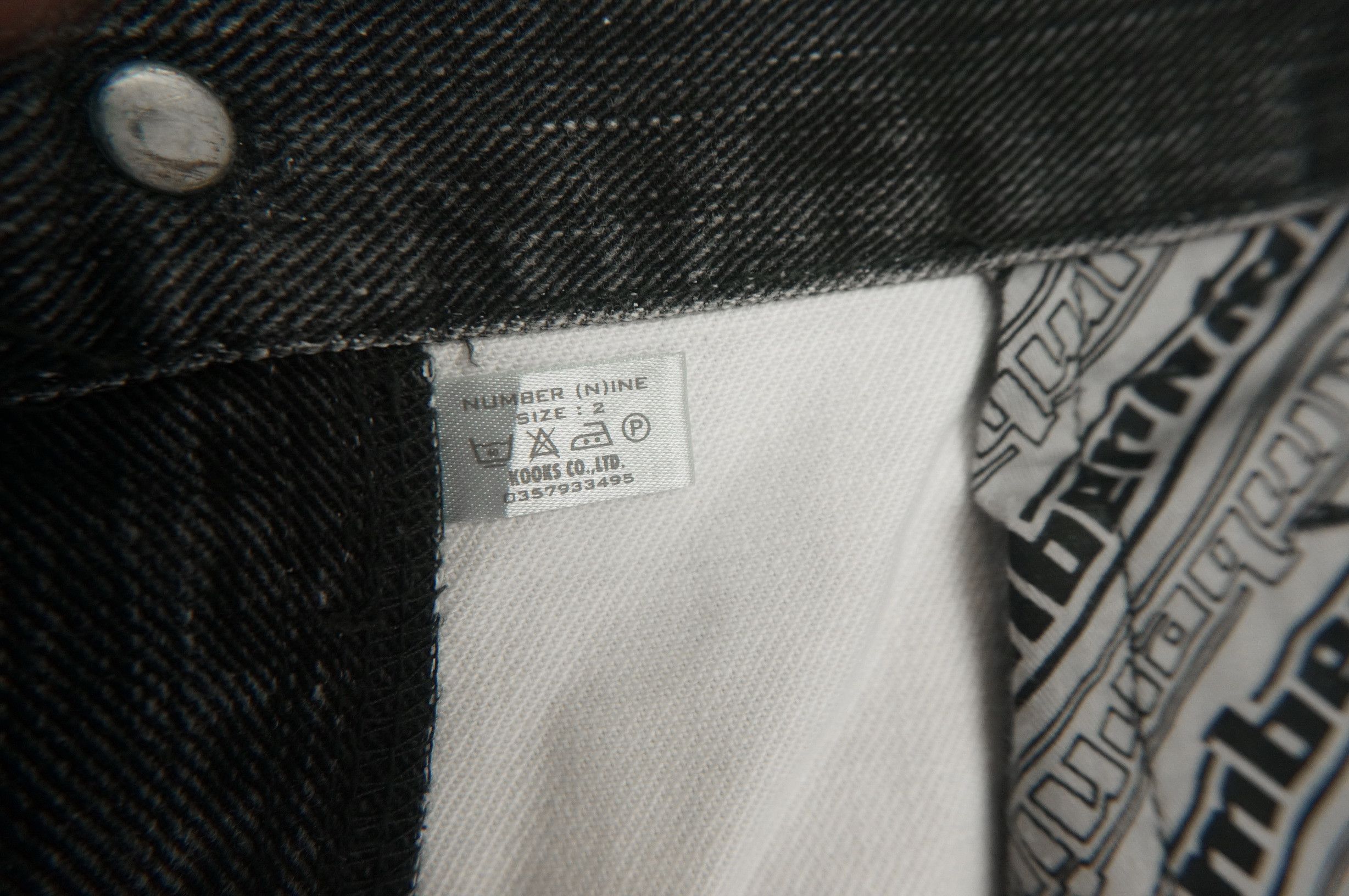 Number (N)ine Number (N)ine Dark Grey Back Zipper Jeans Size US 31 - 24 Thumbnail