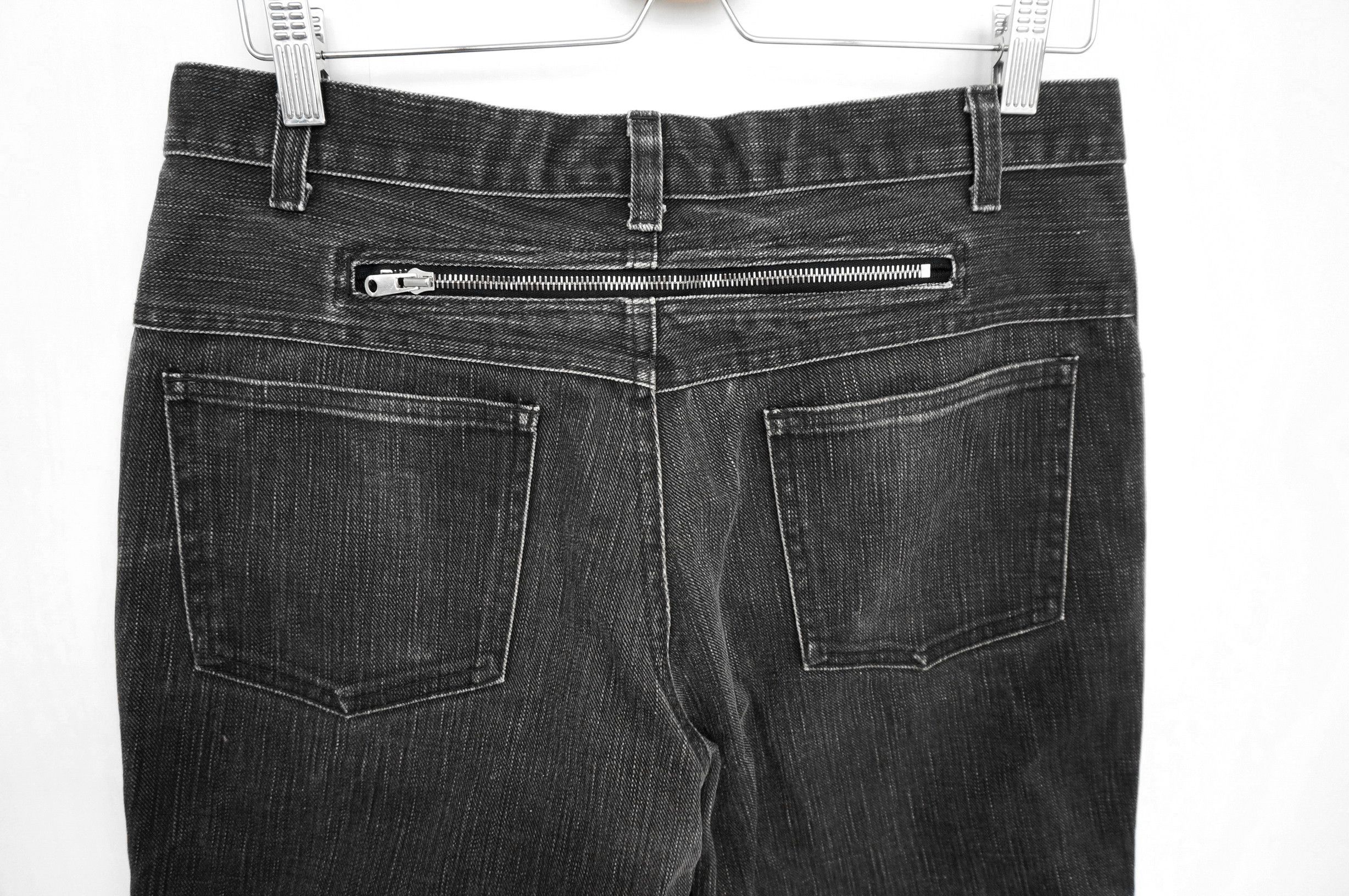 Number (N)ine Number (N)ine Dark Grey Back Zipper Jeans Size US 31 - 1 Thumbnail