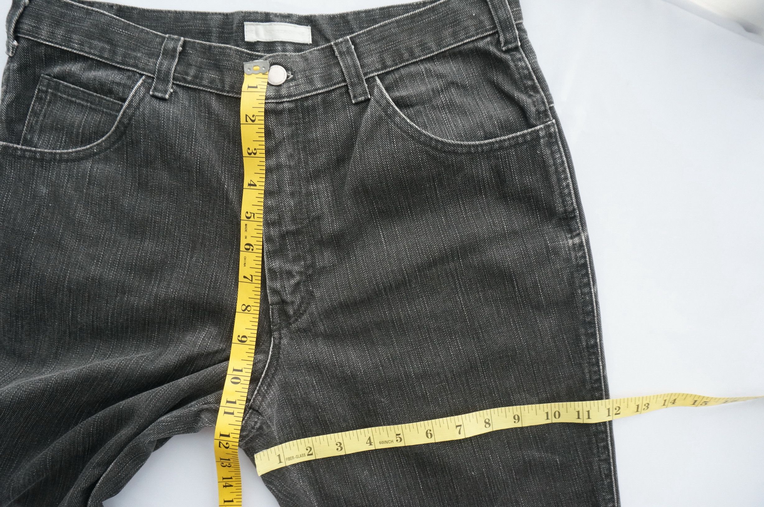 Number (N)ine Number (N)ine Dark Grey Back Zipper Jeans Size US 31 - 16 Thumbnail