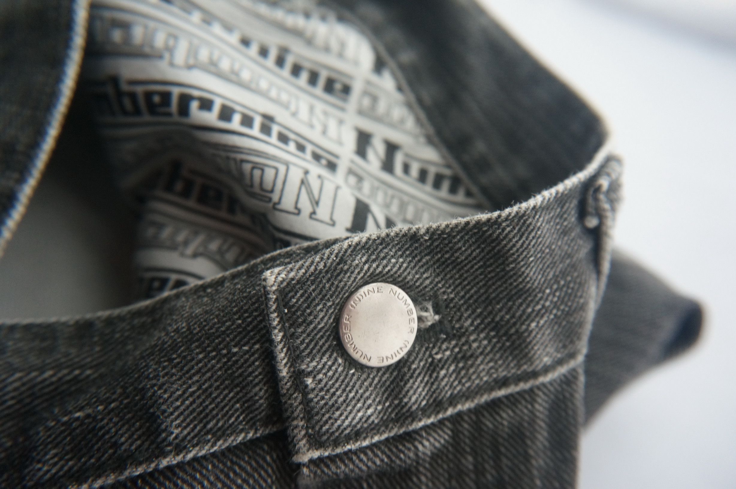 Number (N)ine Number (N)ine Dark Grey Back Zipper Jeans Size US 31 - 4 Thumbnail
