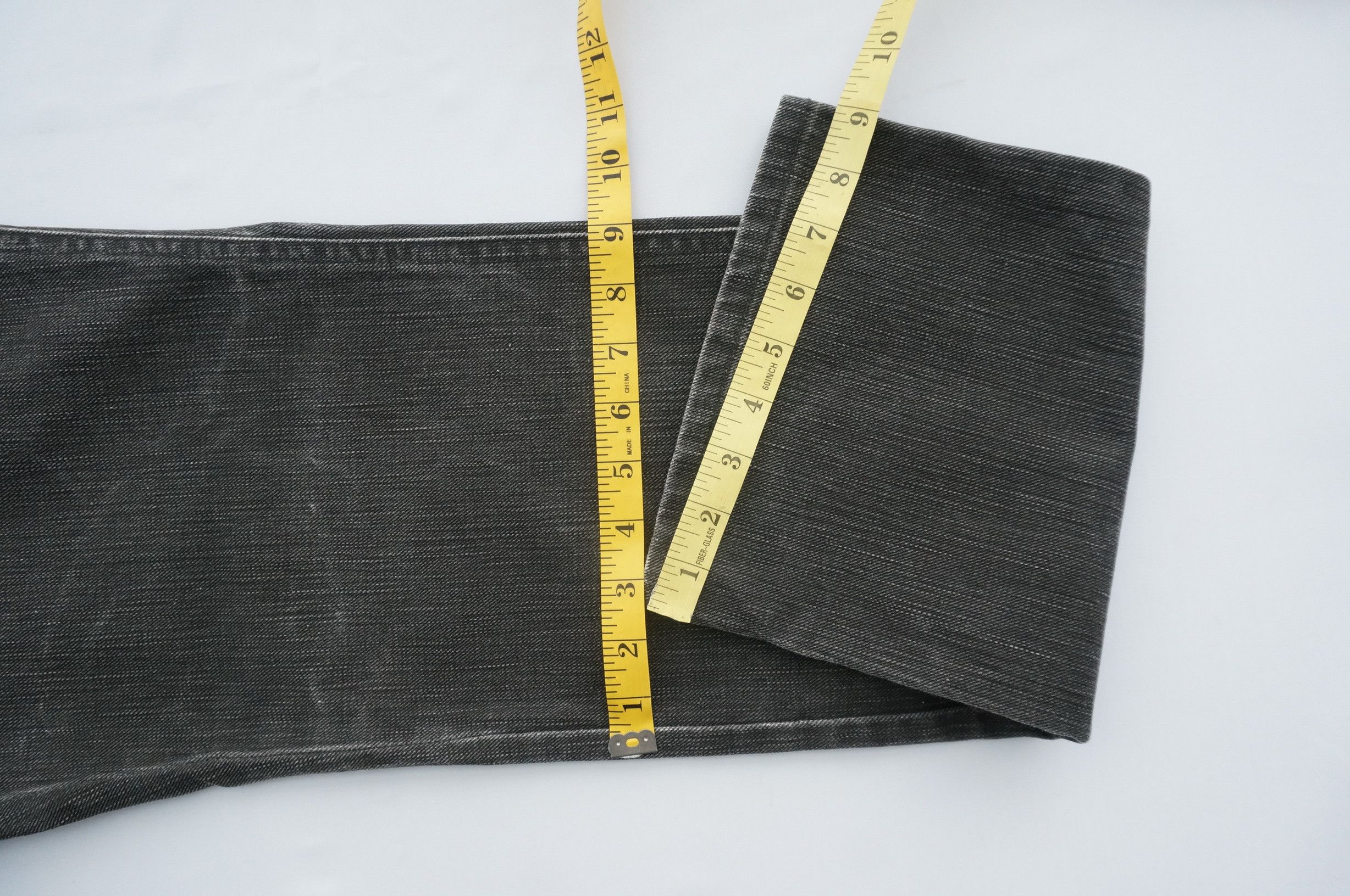 Number (N)ine Number (N)ine Dark Grey Back Zipper Jeans Size US 31 - 19 Thumbnail