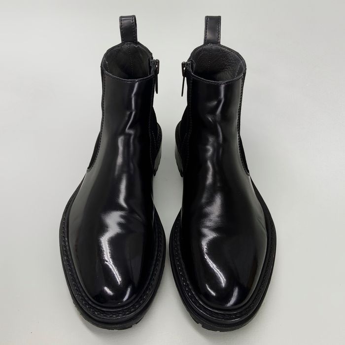 Lanvin Lanvin Chelsea boots black suede leather bottom zip | Grailed