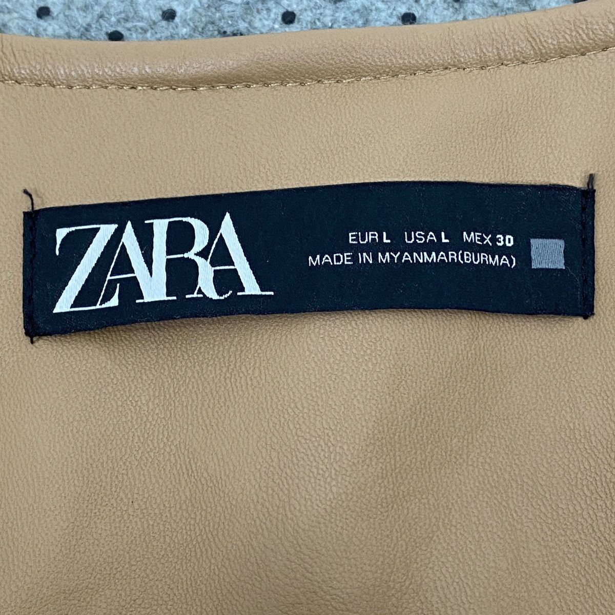 Zara Zara Leather Crewneck Jacket Size L / US 10 / IT 46 - 11 Thumbnail
