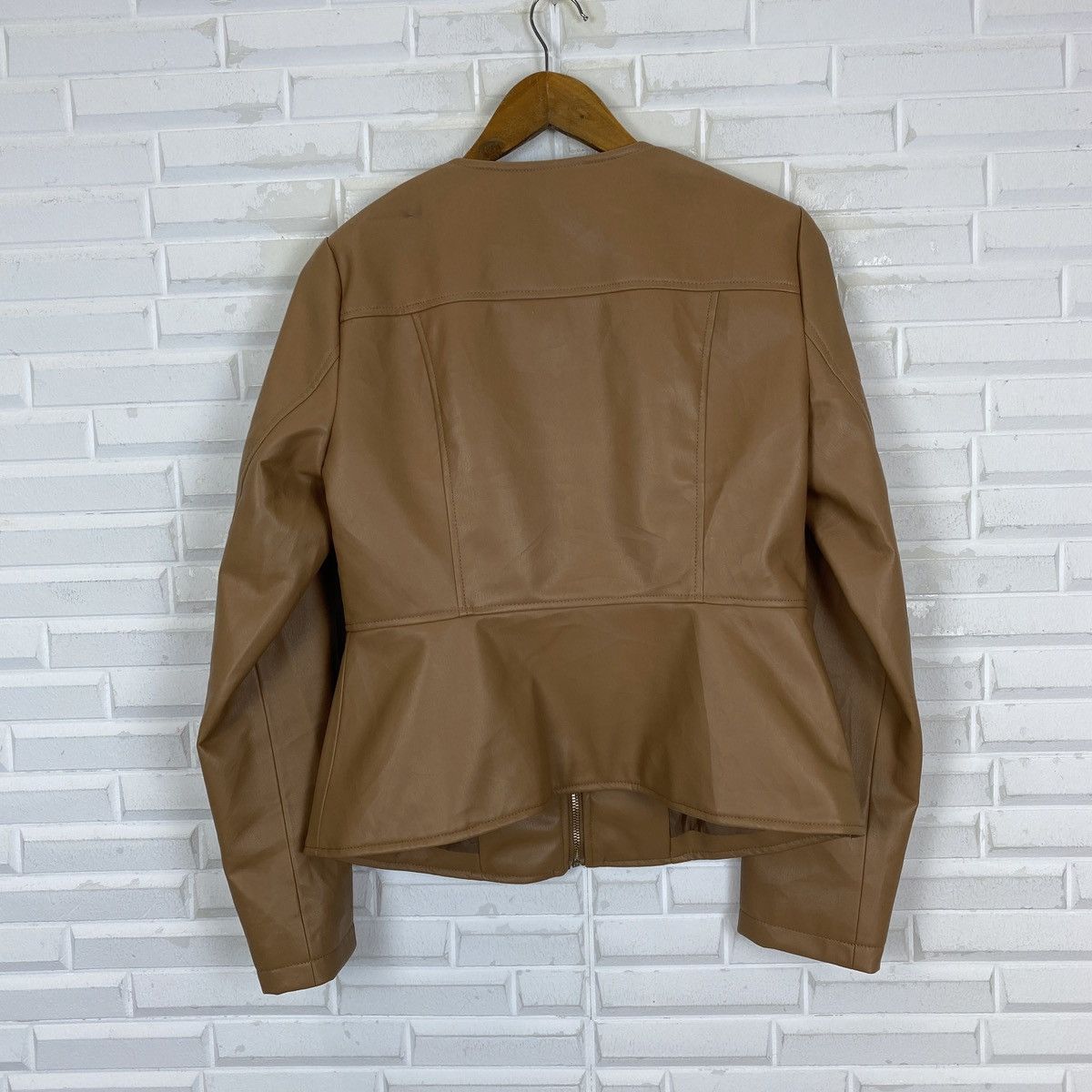 Zara Zara Leather Crewneck Jacket Size L / US 10 / IT 46 - 9 Thumbnail